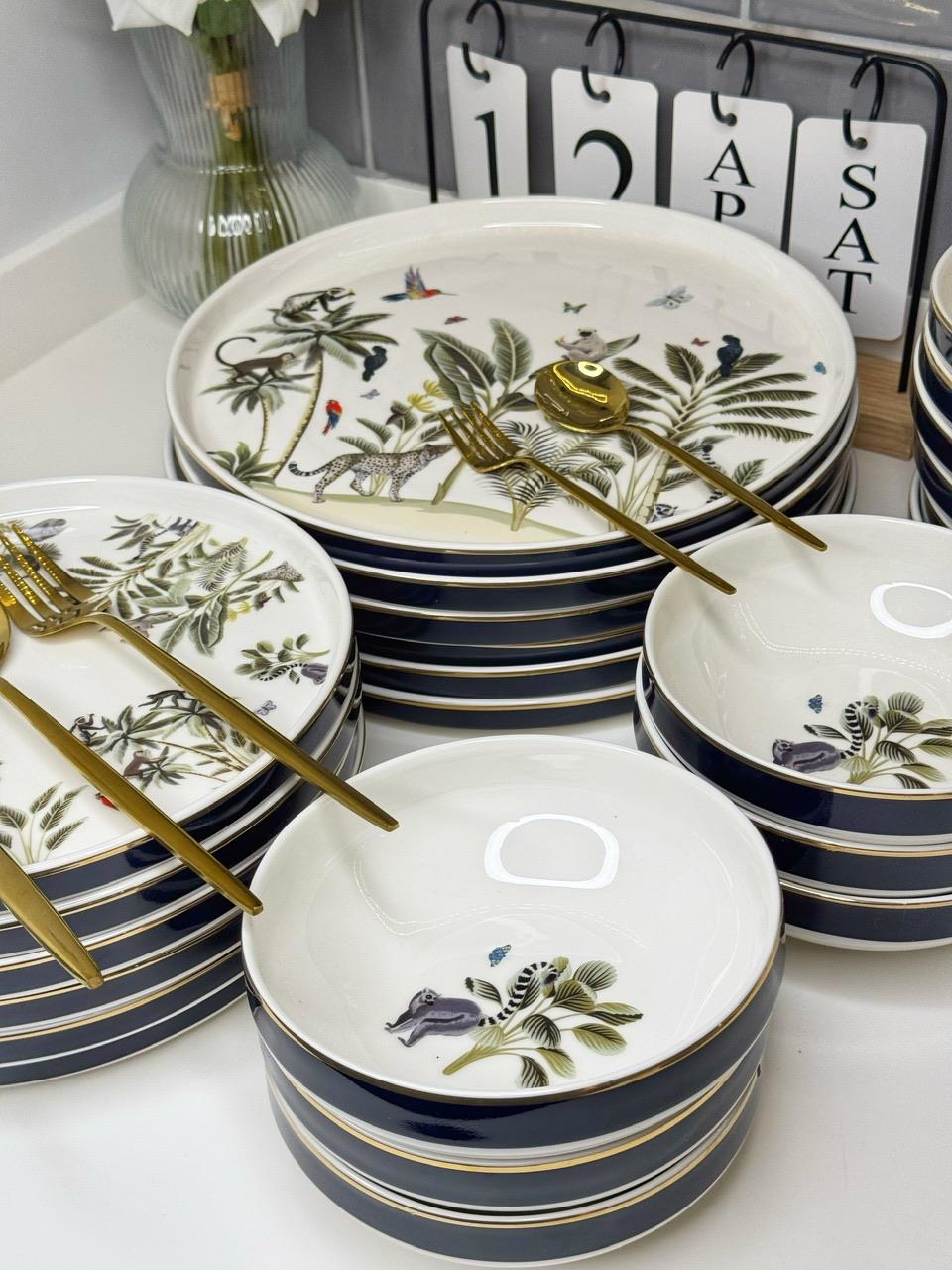 Safari 24 Parça 6 Kişilik Yemek takımı