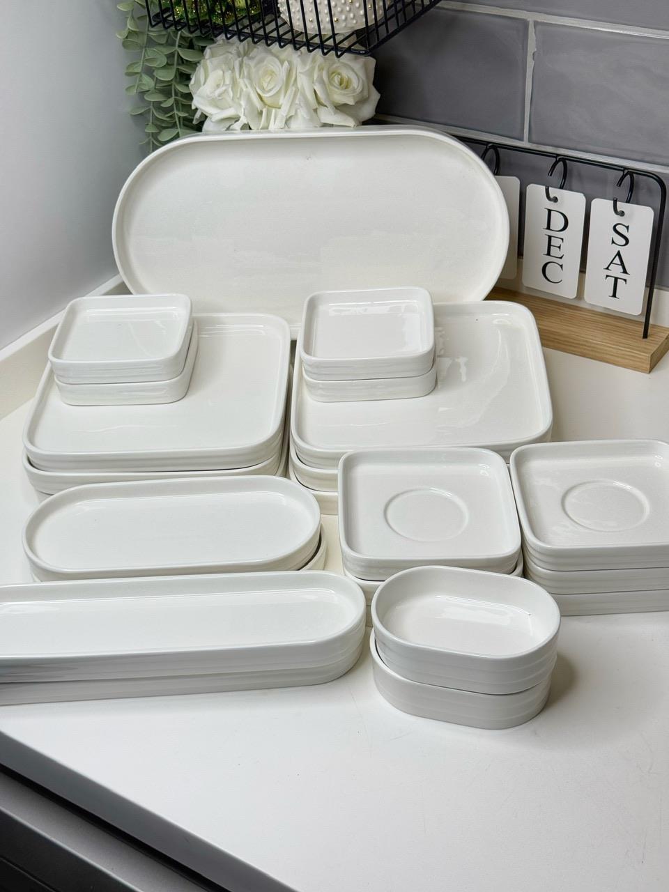 Motto 23 Parça 6 Kişilik Porselen Kahvaltı Takımı