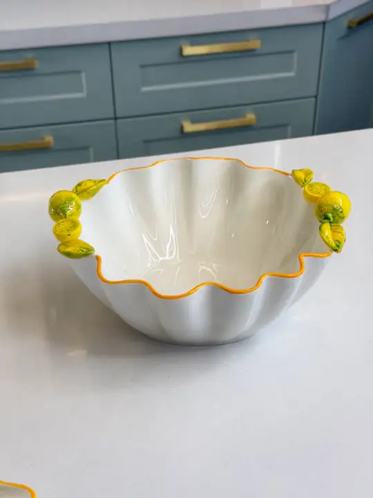 Limon Model Porselen Derin Meyve / Salata Tabağı