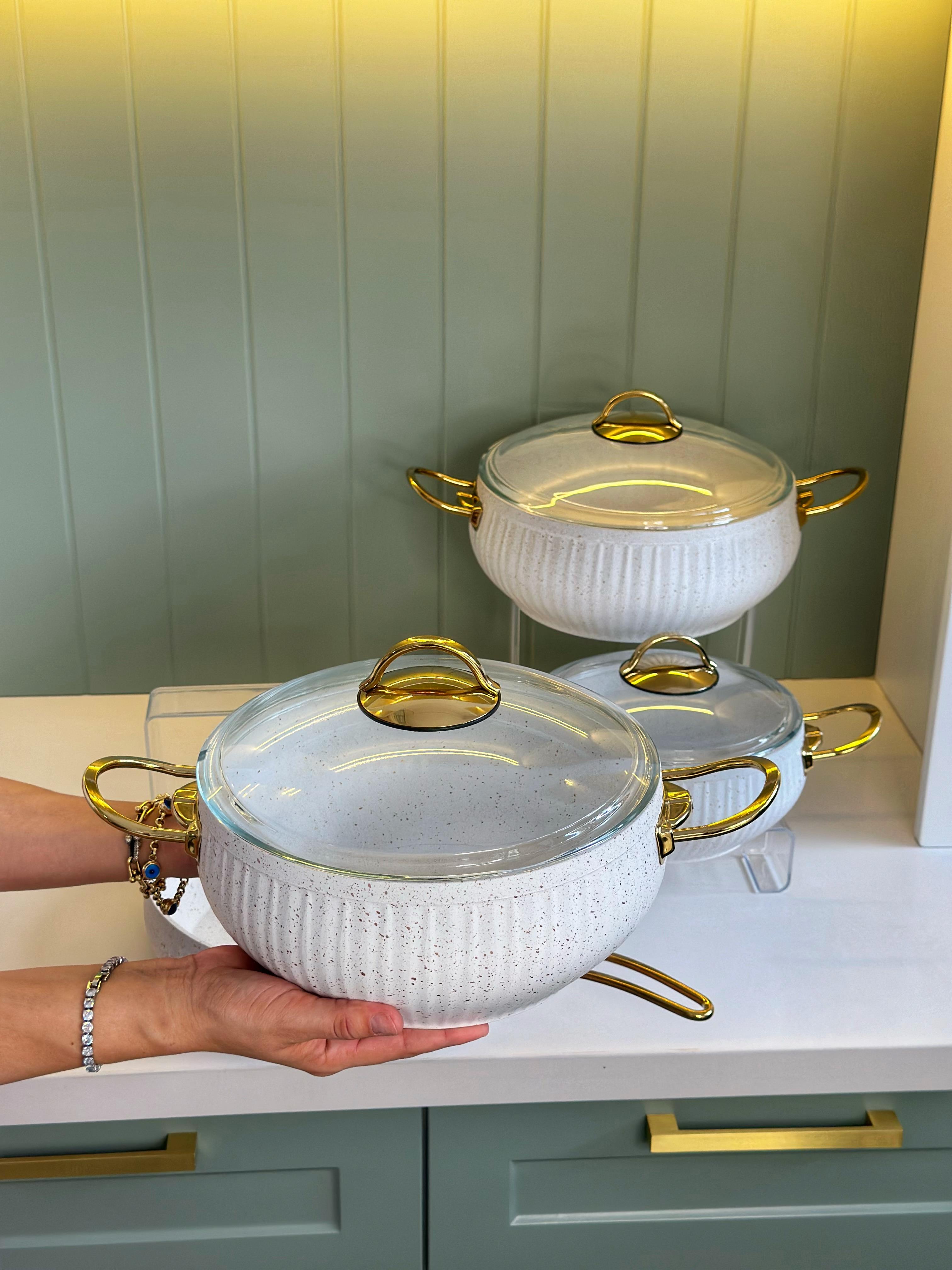 Tothe 7 Parça Granit Meridyen Tencere Seti