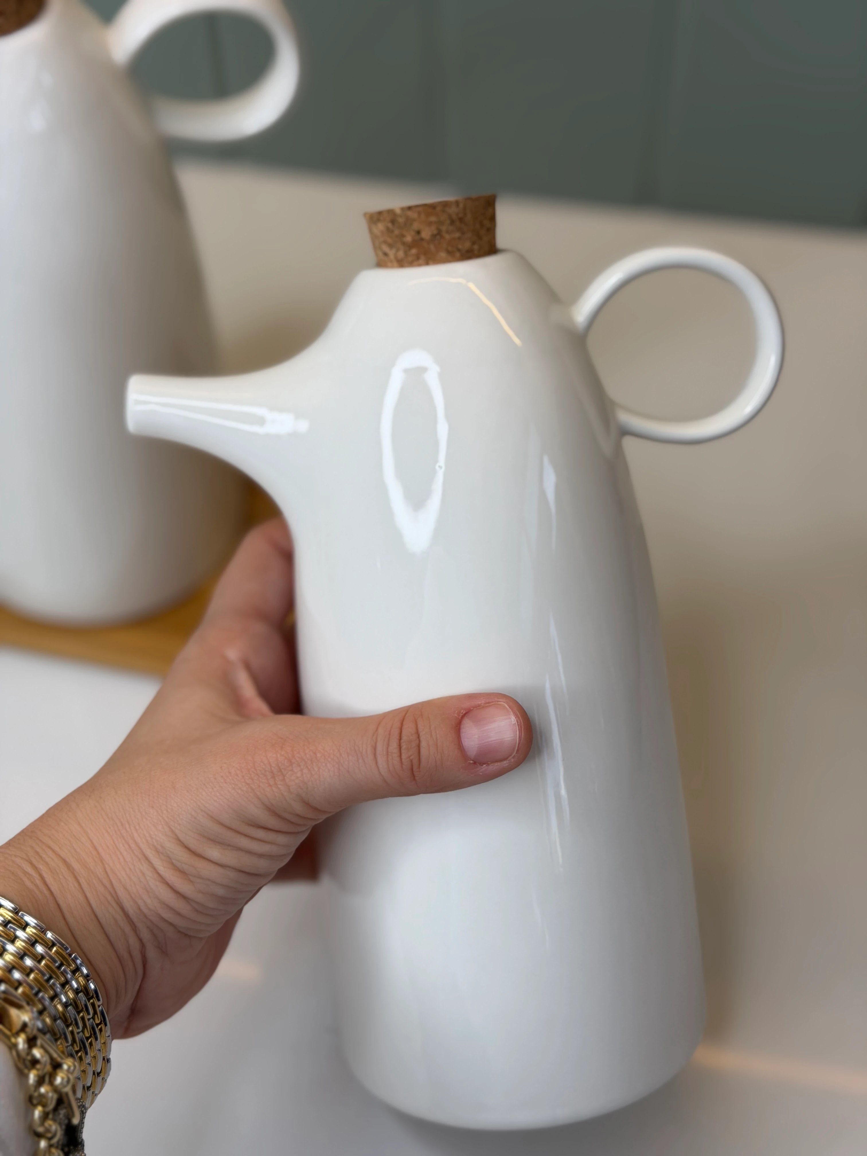 2Li Porselen Yağdanlık / Stand