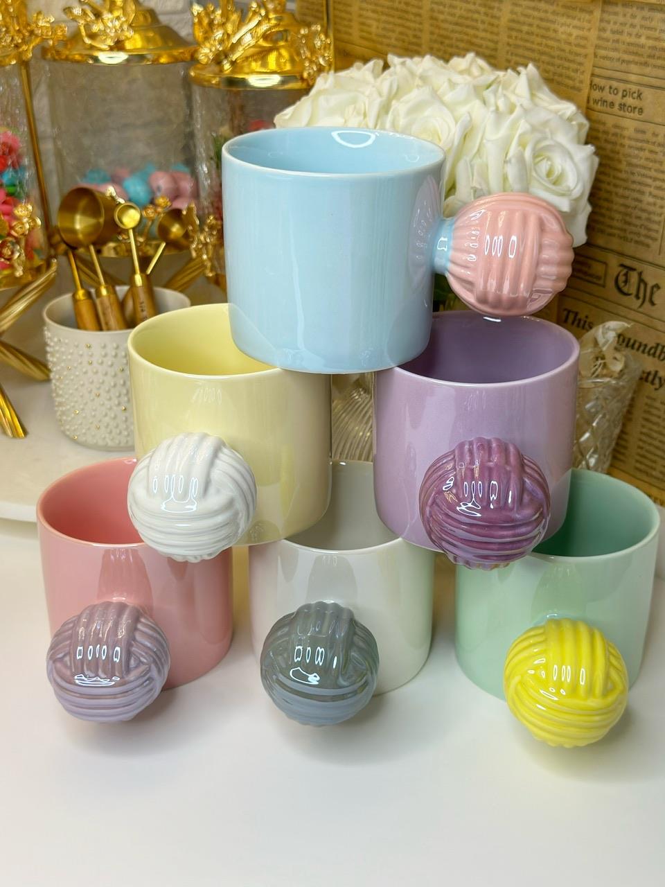 6 Kişilik Pinterest Yumak Kulplu Kupa