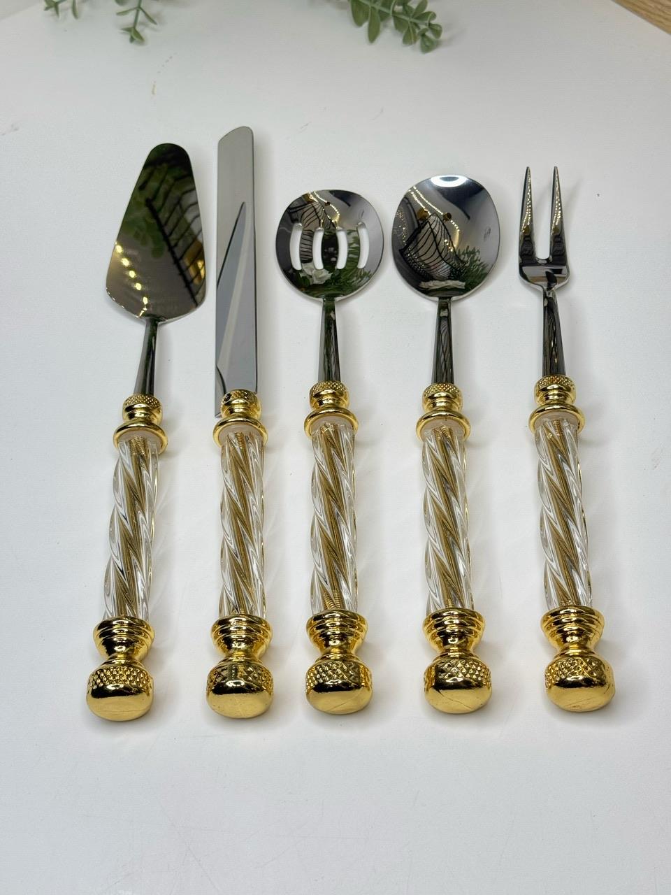 Arya 5 Parça Çelik Servis Seti