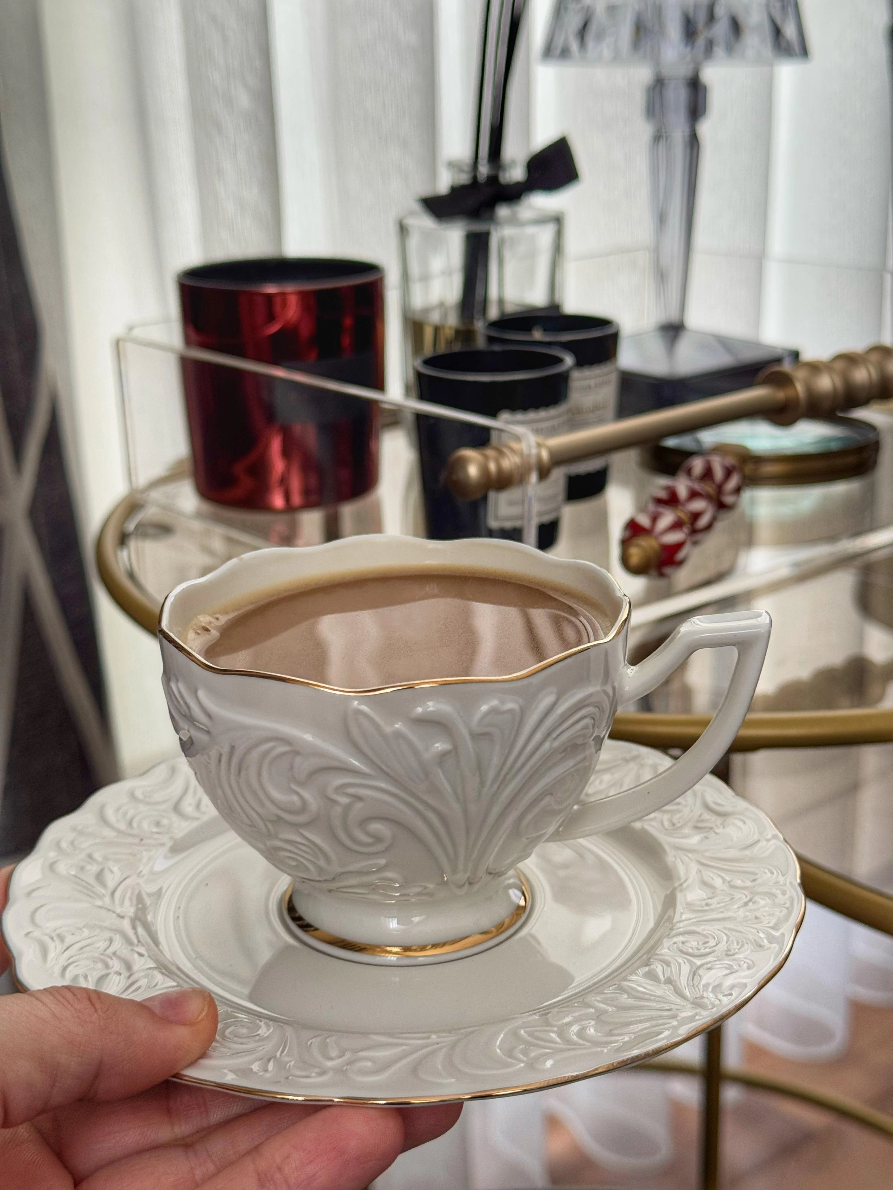 Maria 12 Parça 6 Kişilik Porselen Çay Fincanı