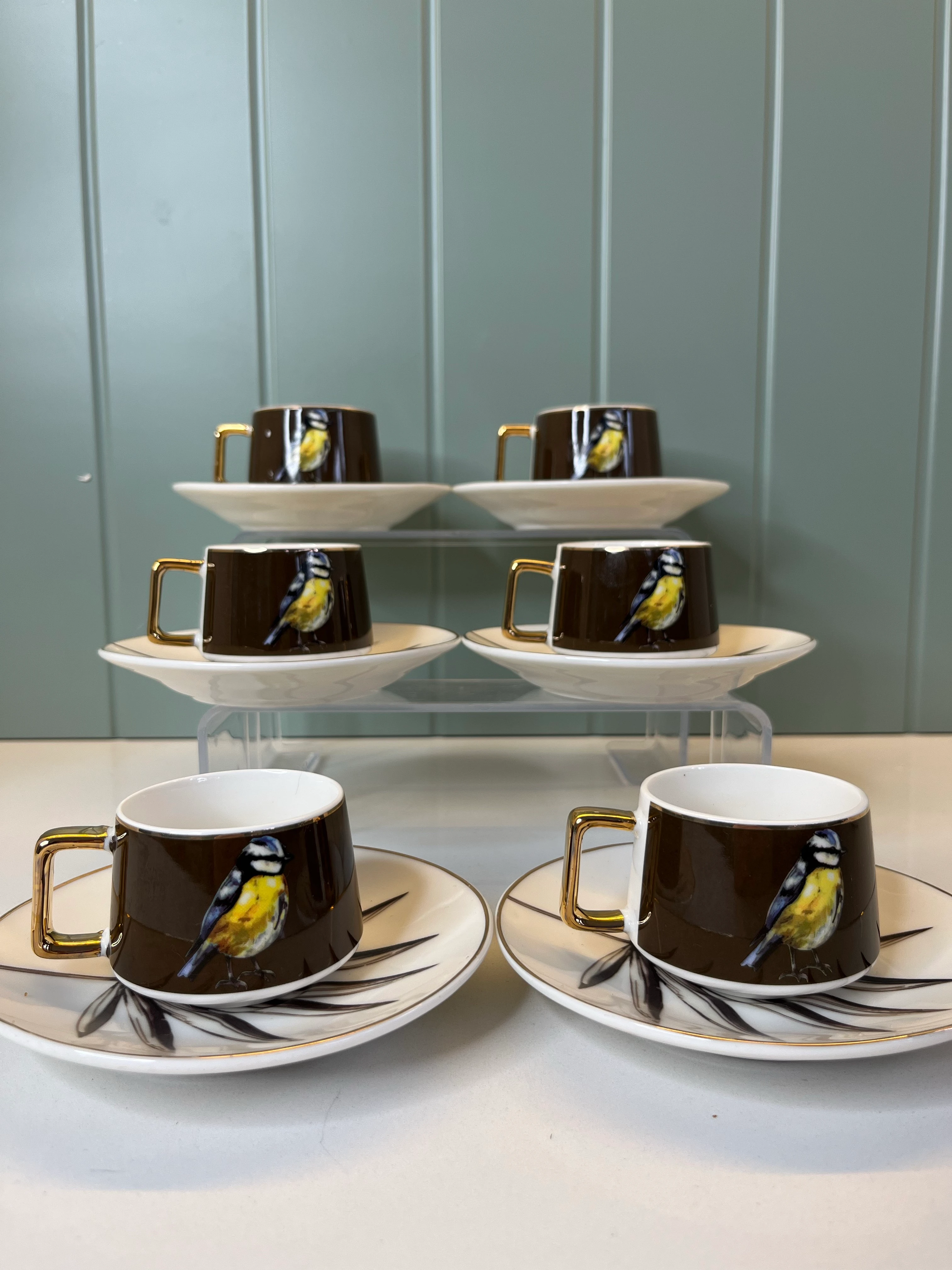 Eful 6 Kişilik Porselen Kahve Fincanı 