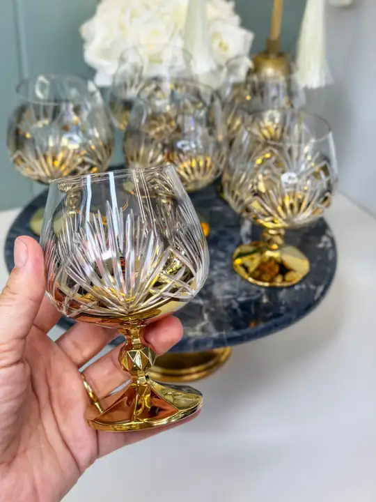 6 Lı Luxury Meşrubat & Su Bardağı
