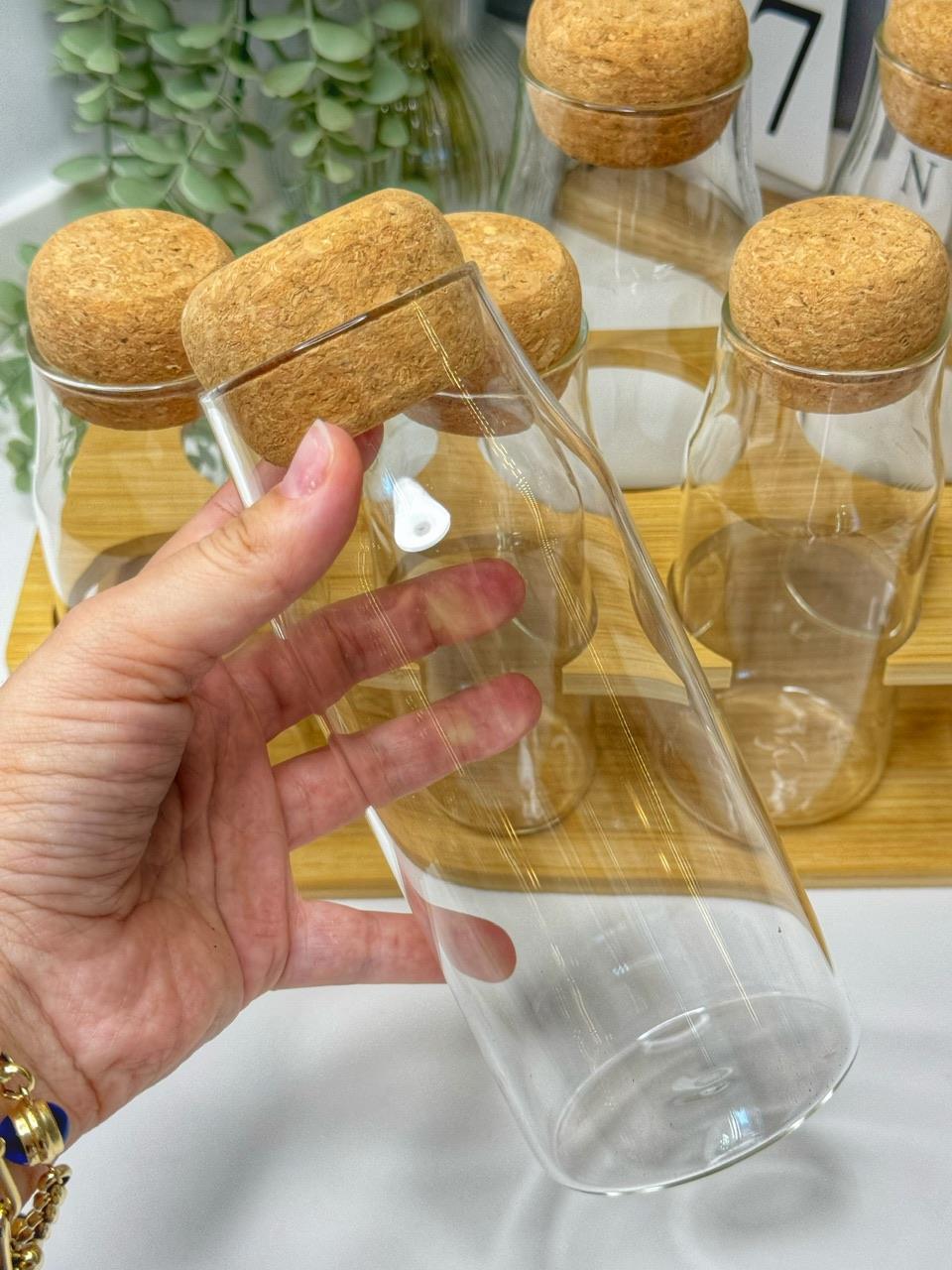 Brande 7 Li Standlı Cam Baharatlık