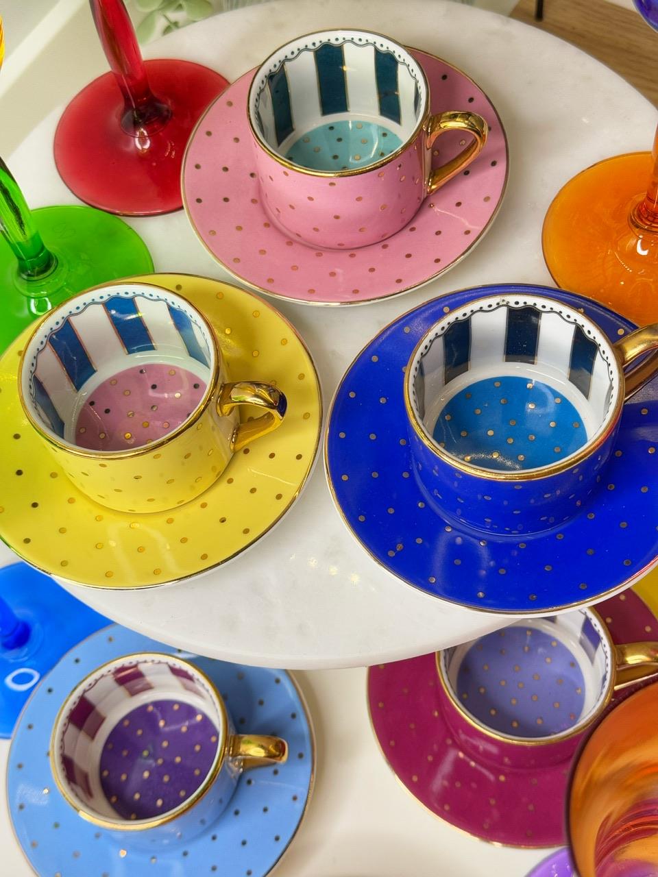 Karnaval 6 Kişilik Porselen Türk Kahvesi Fincanı