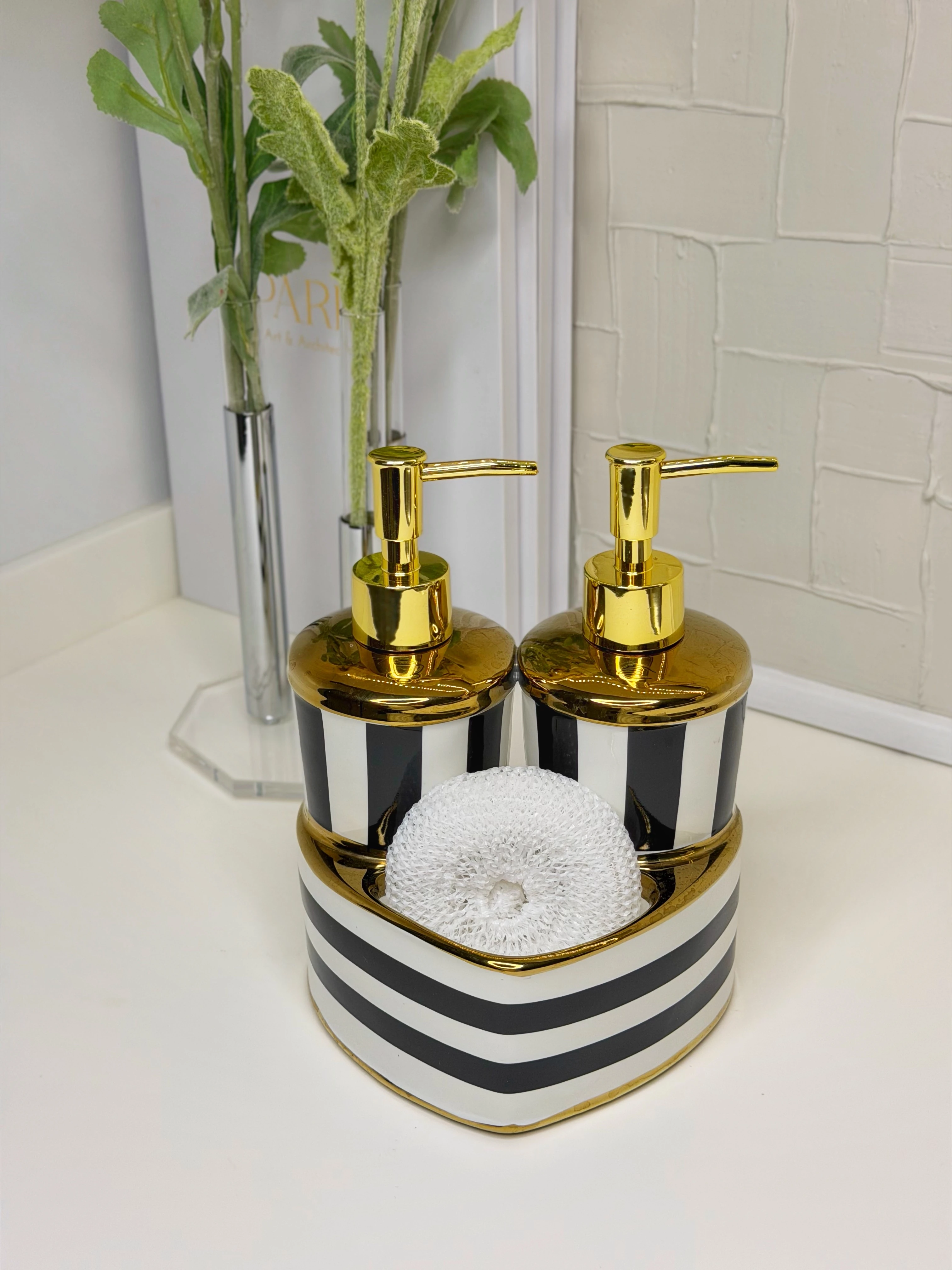 Dega Çift Bölmeli Lüx Sıvı Sabunluk