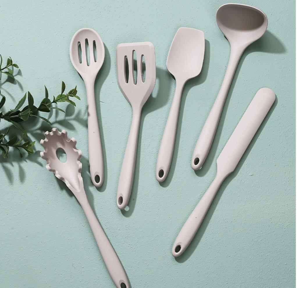 6 Parça Silikon Pişirme Gereçleri Gri