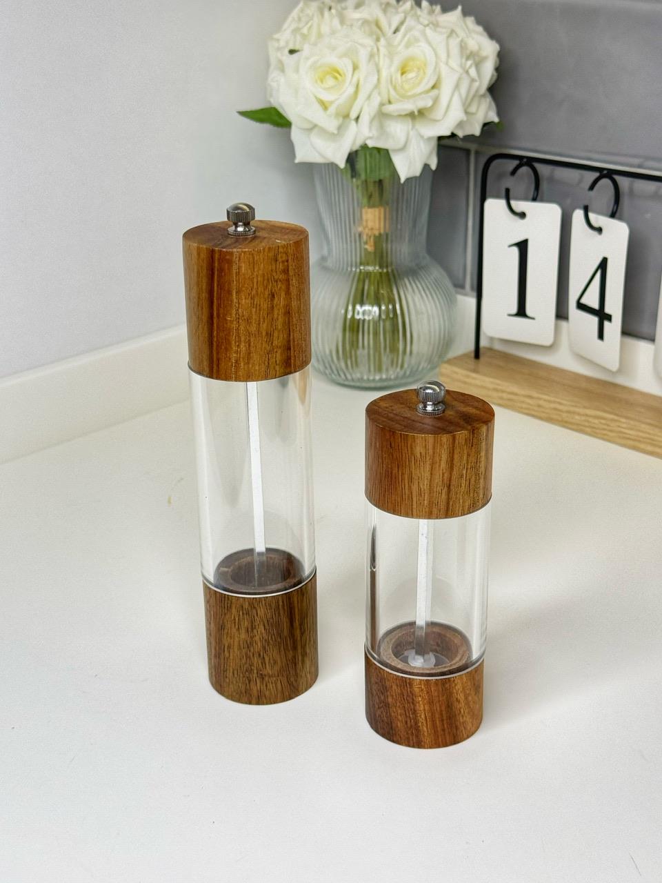 Akasya 2 Li Değirmen + Sarımsak Rendesi