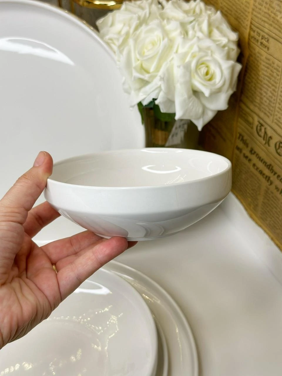 24 PARÇA PORSELEN BEYAZ RÜYA YEMEK TAKIMI