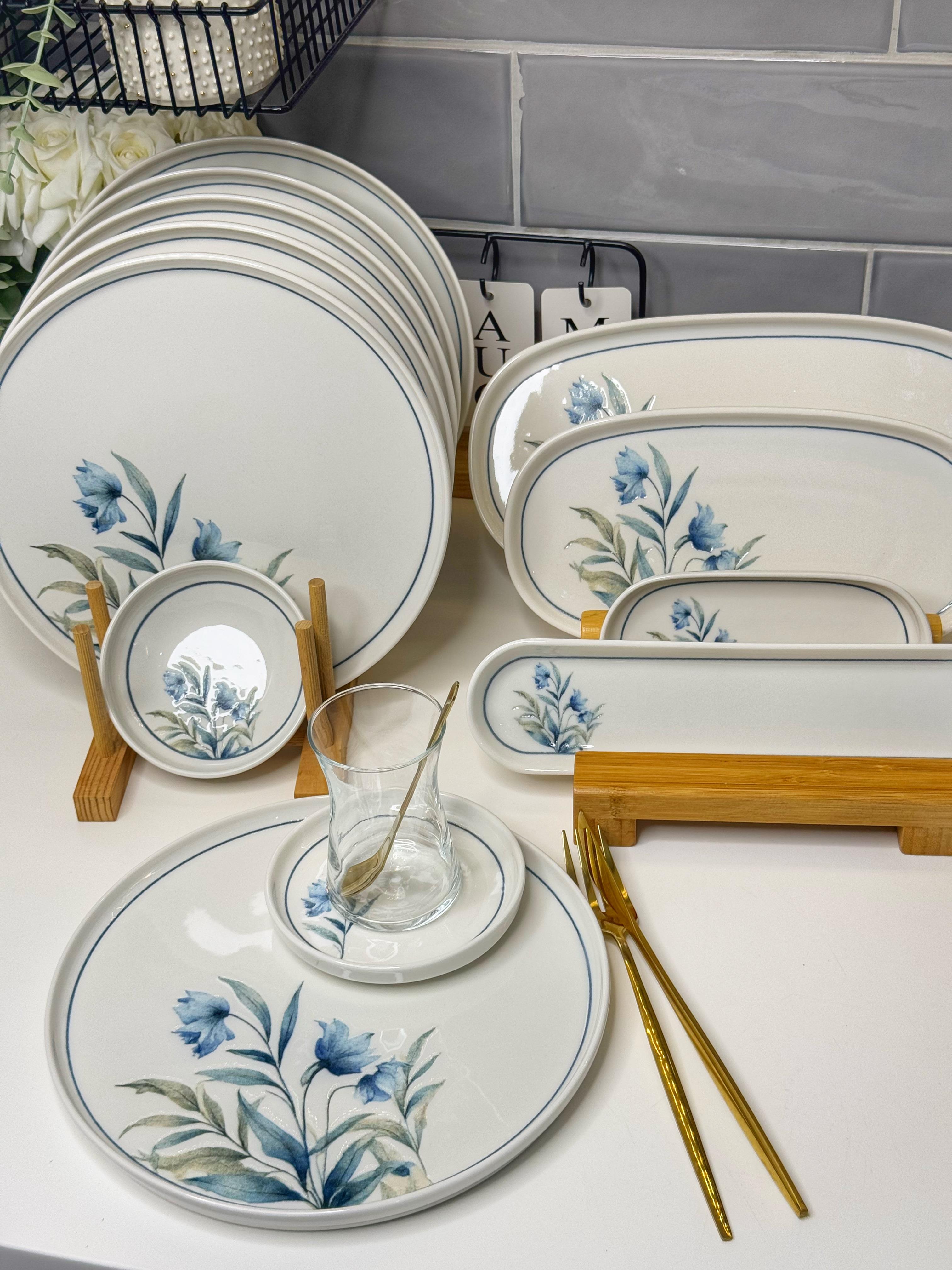 Ronay 29 Parça 6 Kişilik Porselen Kahvaltı Takımı