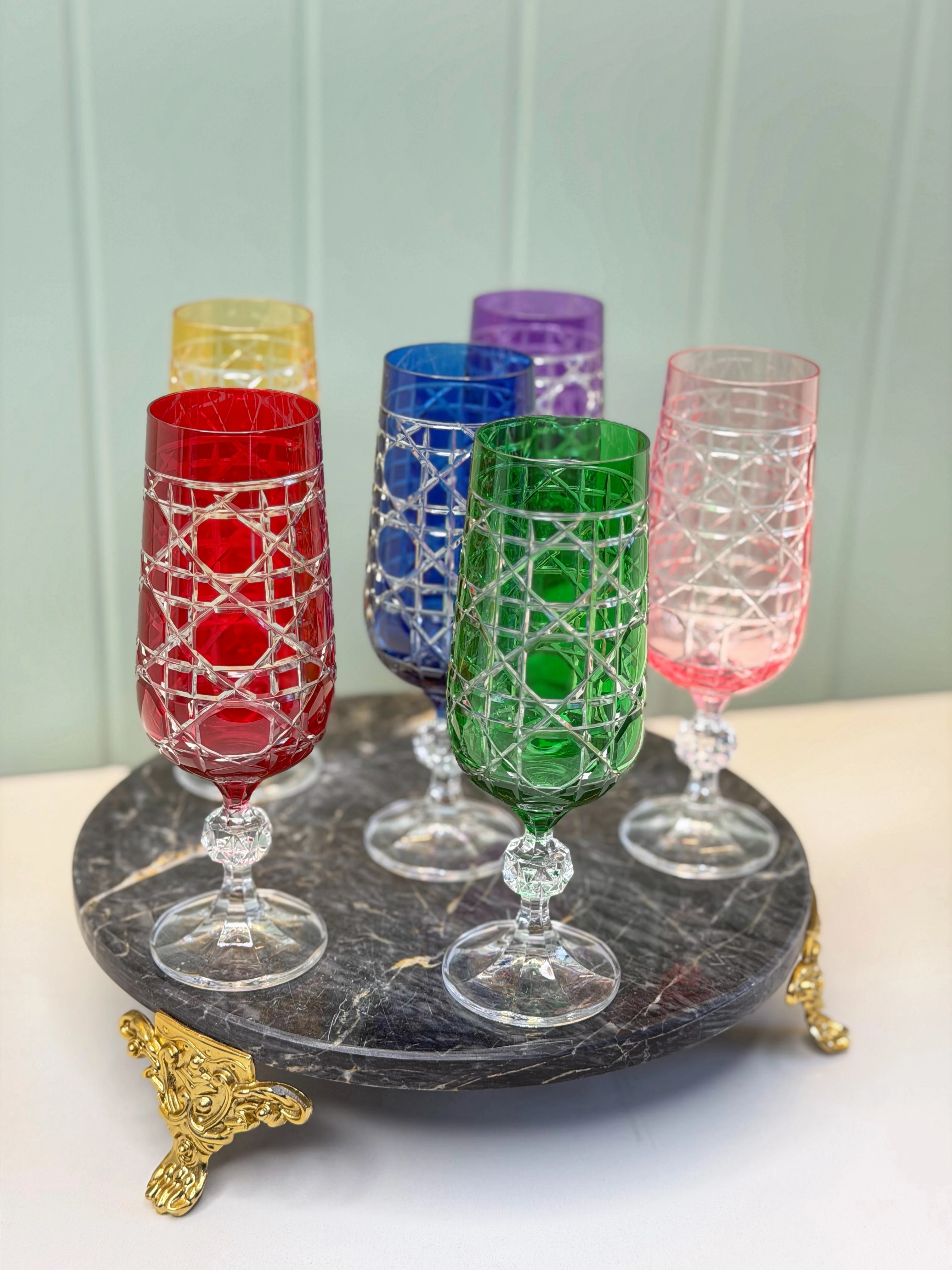 6'Lı Bohemia Kristal Sterna Bardak Lifte 