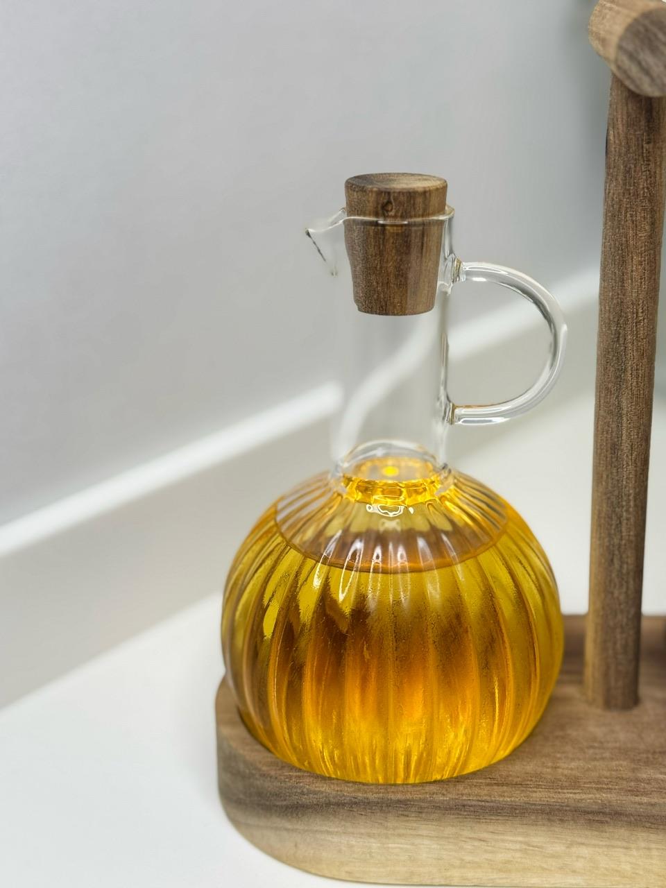 Brier Akasya Standlı 2 Li Cam Yağlık/Sirkelik