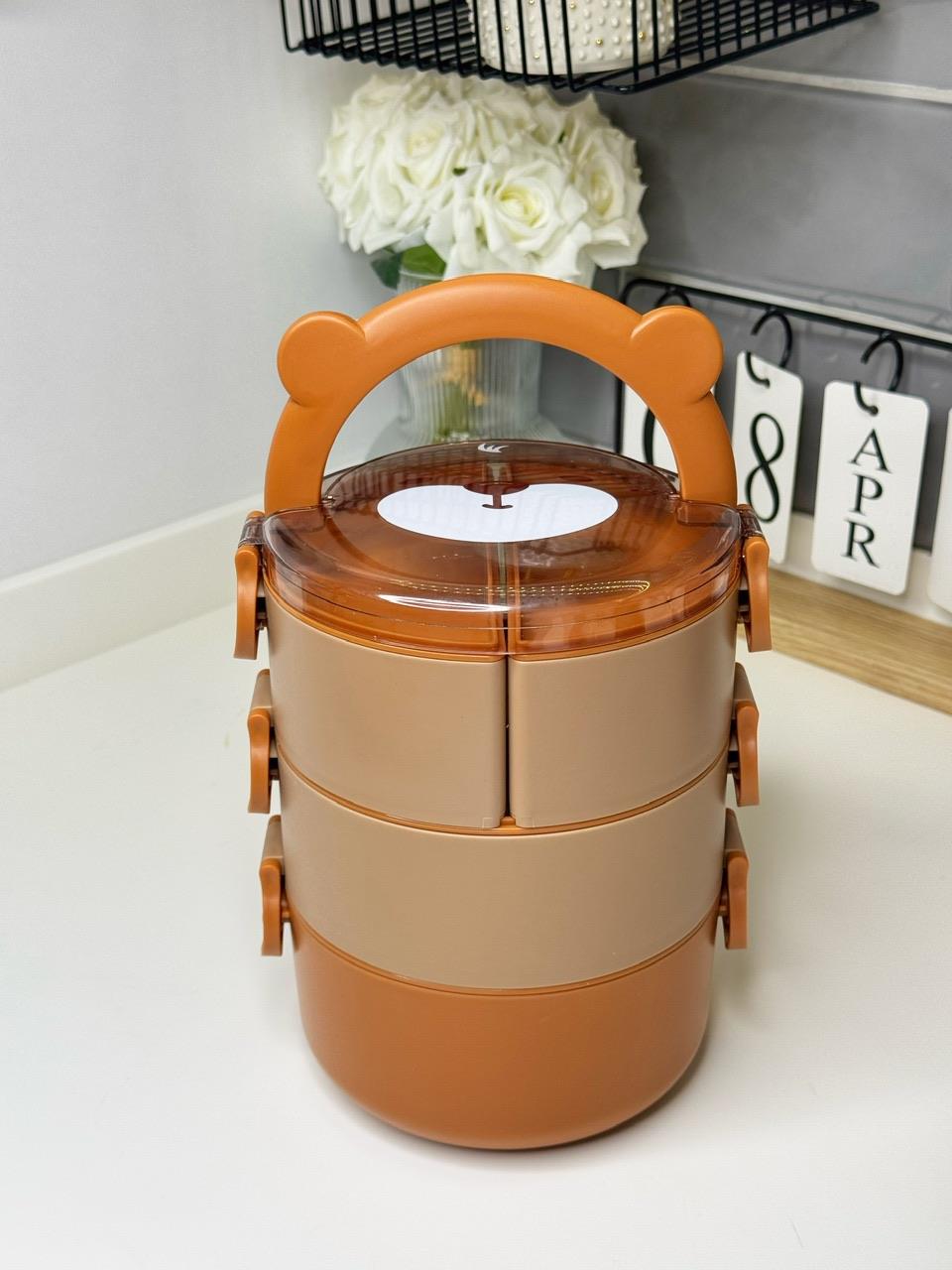 Kahverengi 3 Katlı Sefer Tası