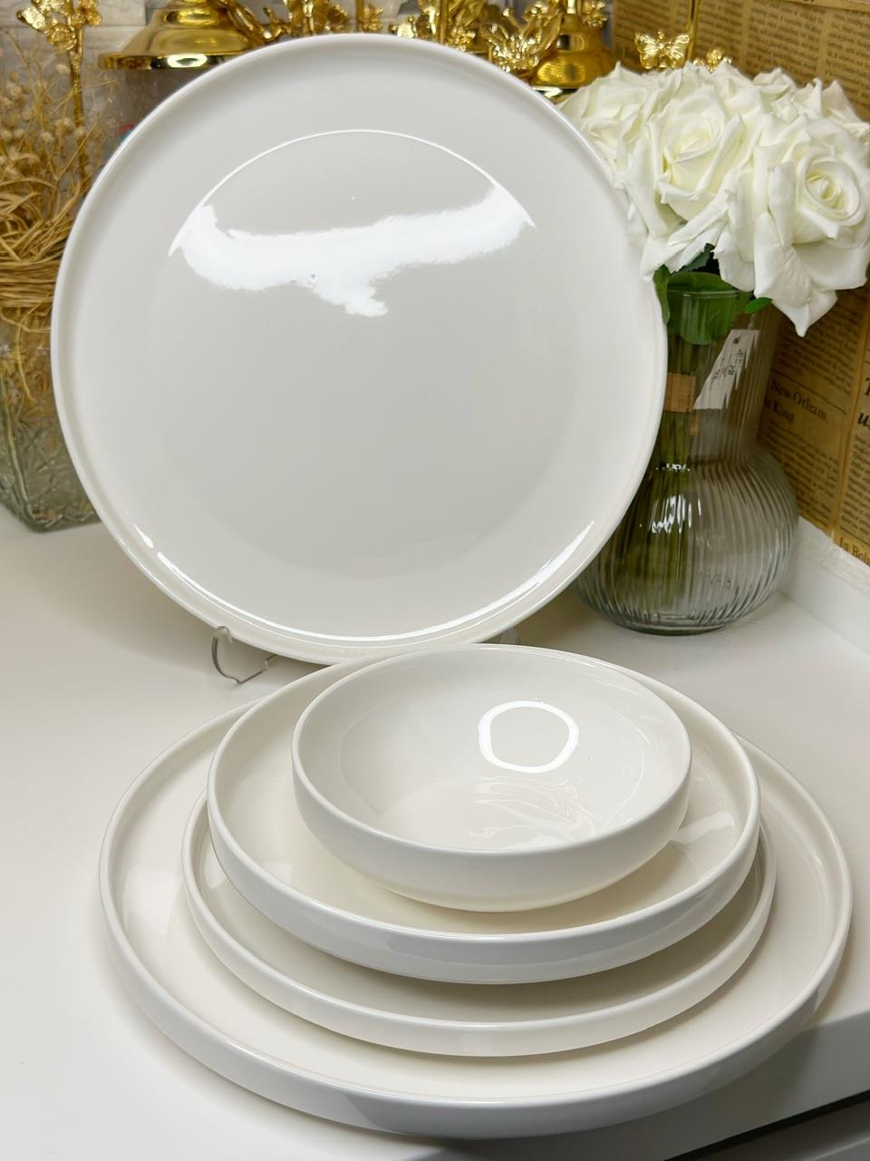 24 PARÇA PORSELEN BEYAZ RÜYA YEMEK TAKIMI