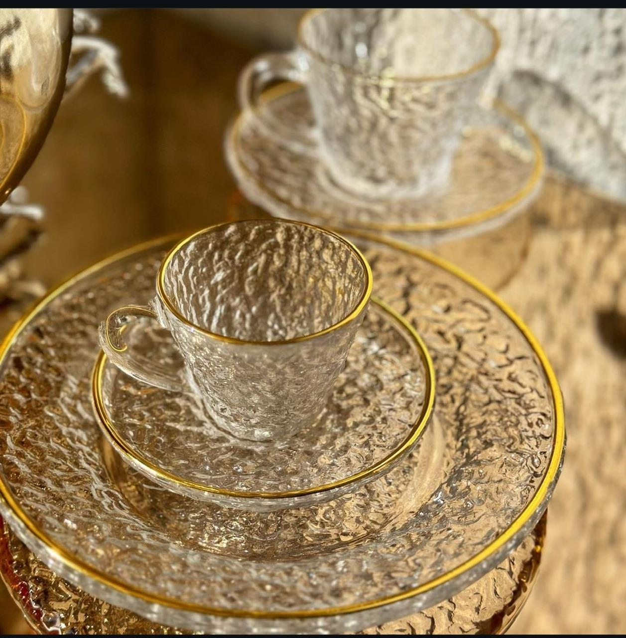 Hammer 6 Kişilik Türk Kahvesi Fincanı - 6 Kişilik Pasta Tabağı