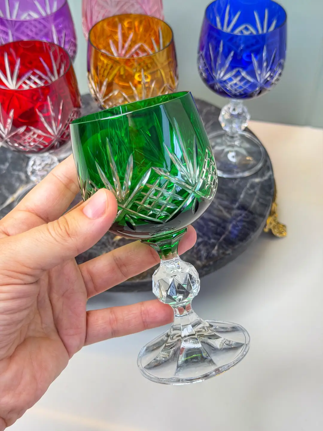 6'Lı Bohemia Kristal Claudıya Bardak Light - Görsel 3