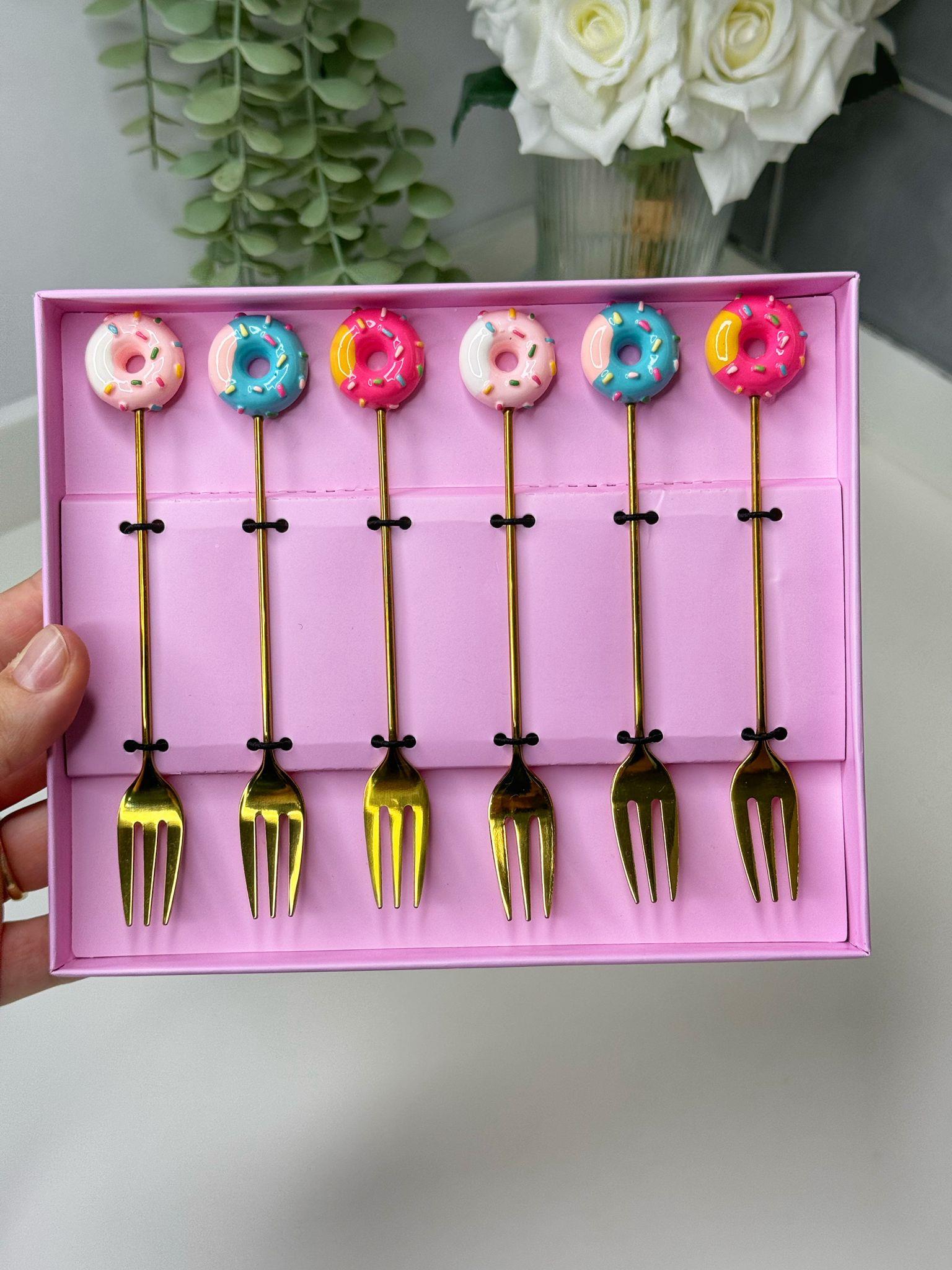 Sweet Donut 6 Kişilik Kokteyl Çatalı (4)