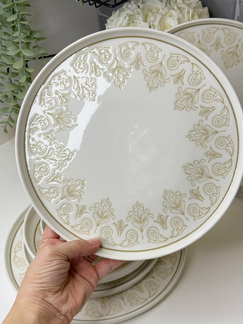 Marsel 24 Parça 6 Kişilik Porselen Yemek Takımı