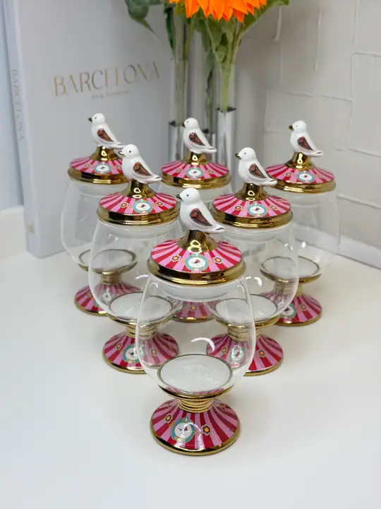 Lenora 6lı Kavanoz Set Şekerlik/Baharatlık