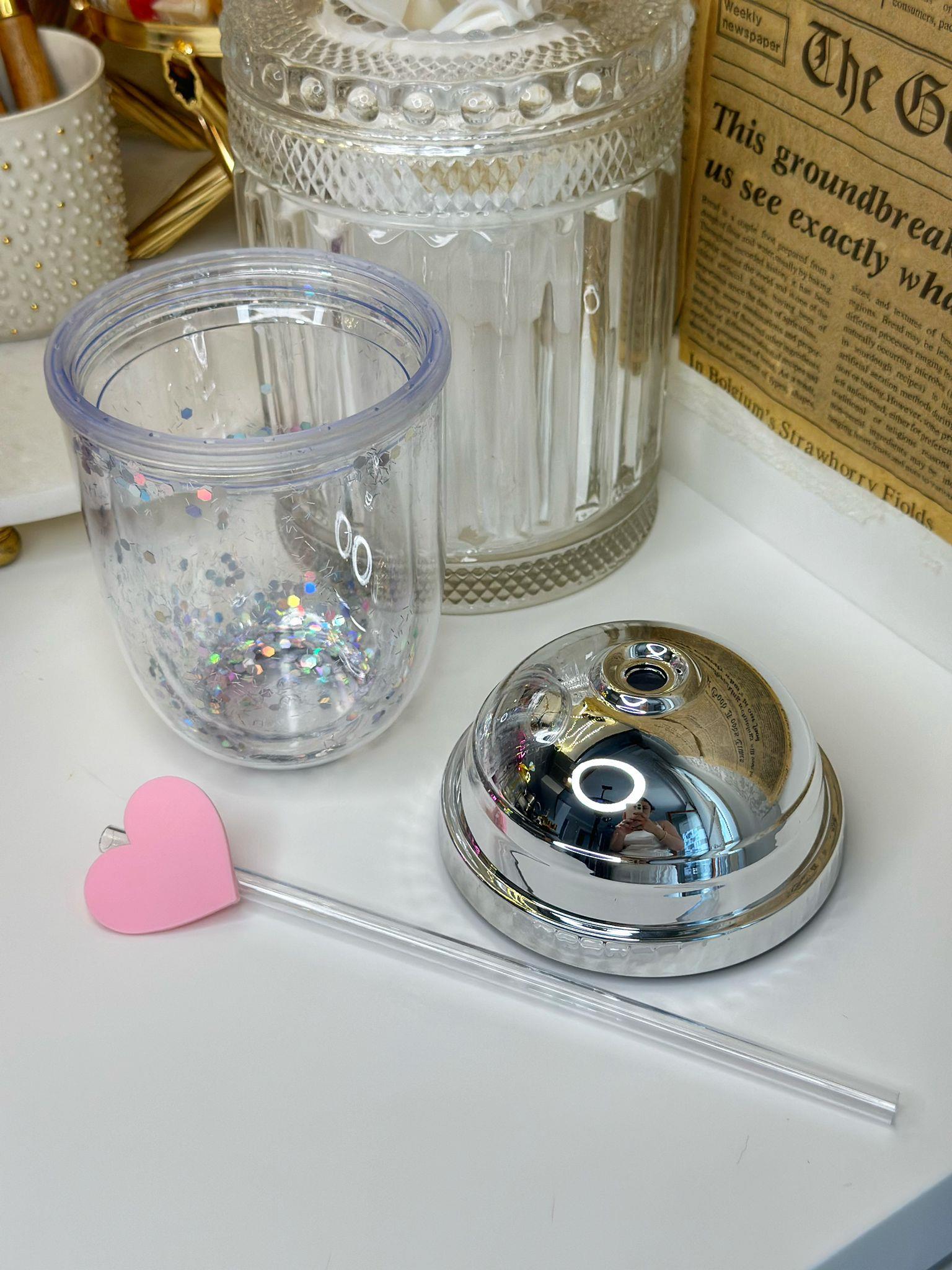 Gümüş Kalpli Pipetli Suluk