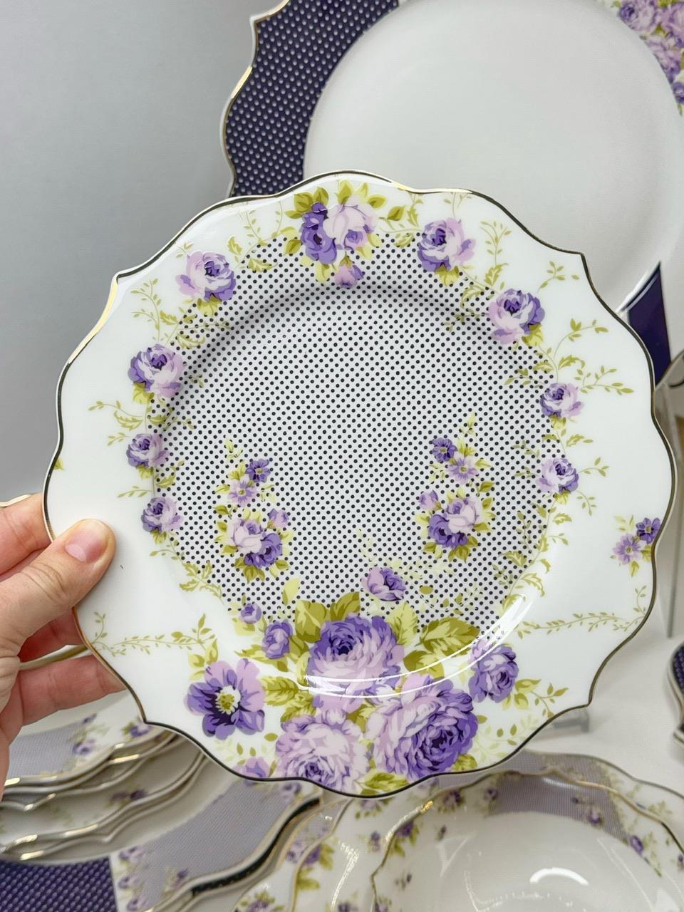 Cartier 6 Kişilik Porselen Yemek Takımı