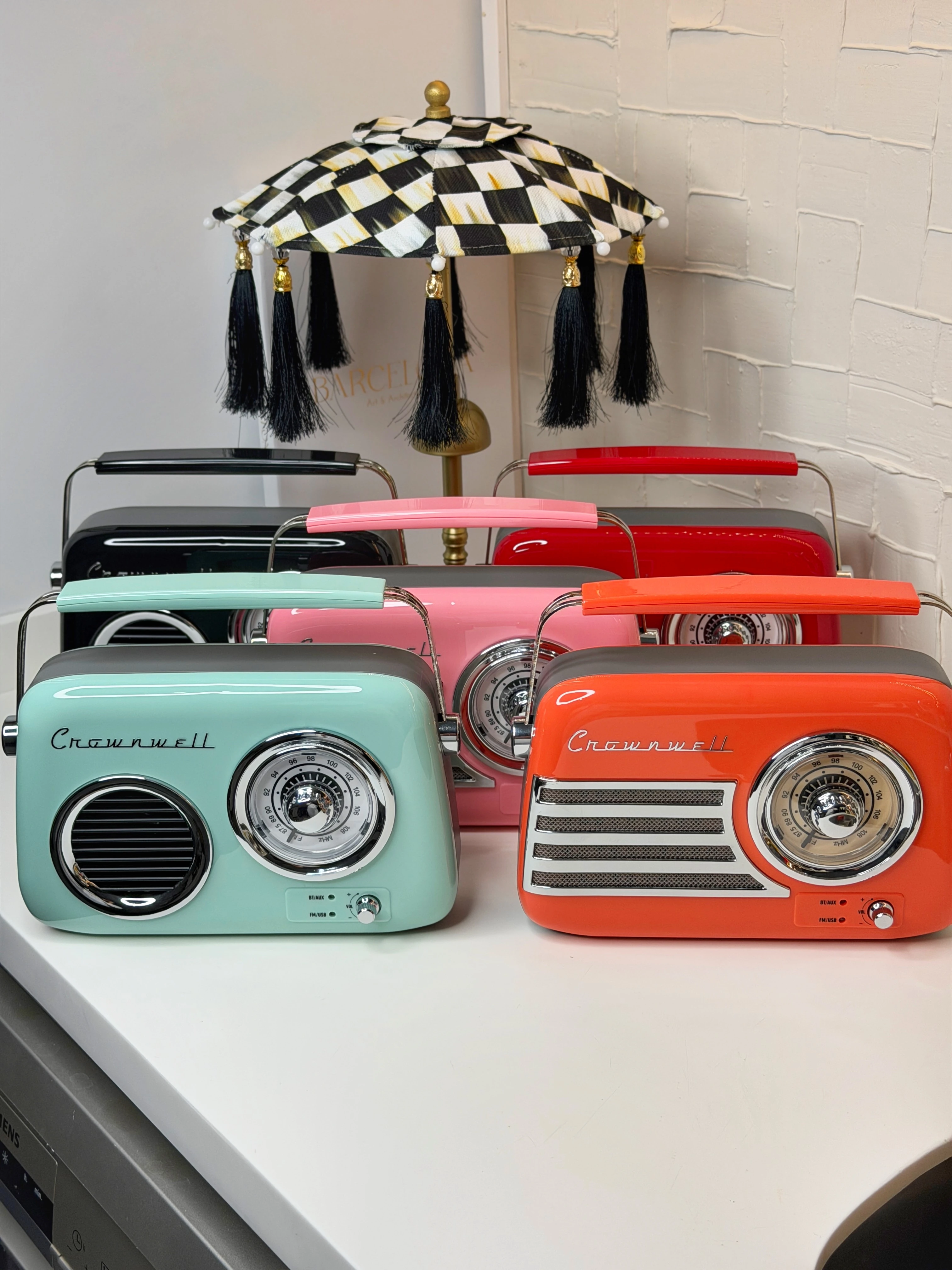 Turuncu Retro Radyo (Bluetooth - Usb - Şarjlı)