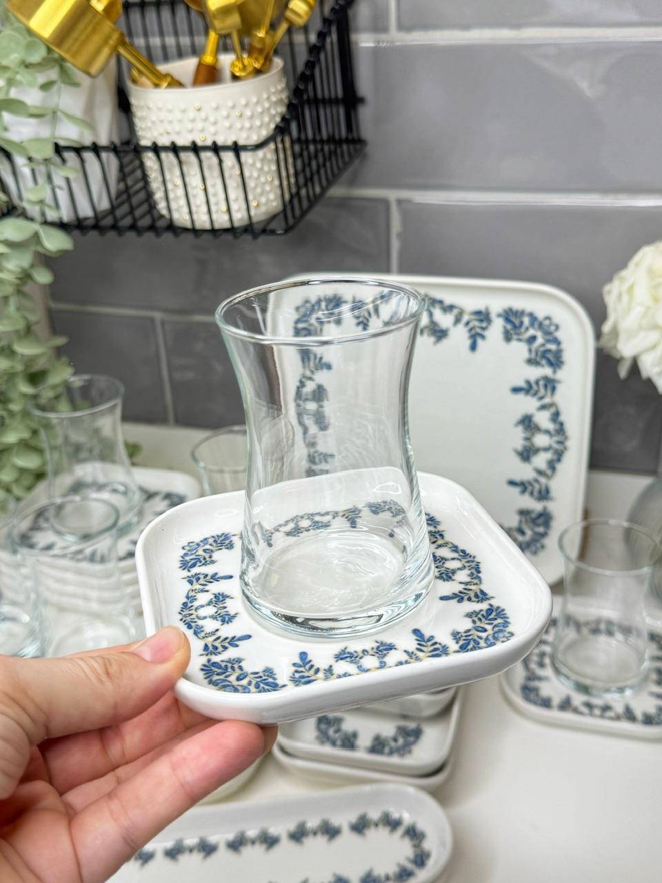 Chester 29 Parça 6 Kişilik Kare Tabaklı Kahvaltılık