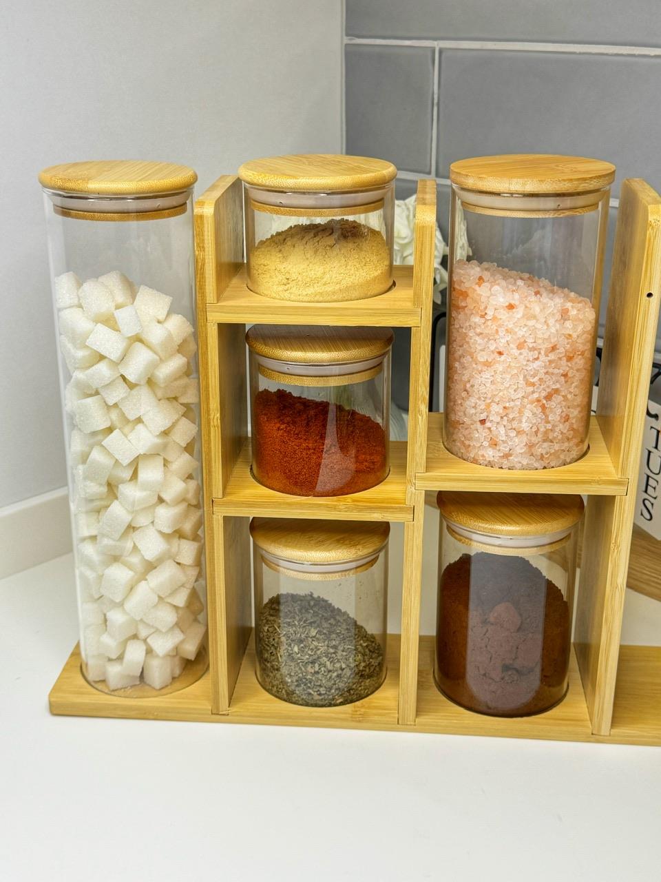 Danica Bambu / Cam Baharatlık , Yağdanlık