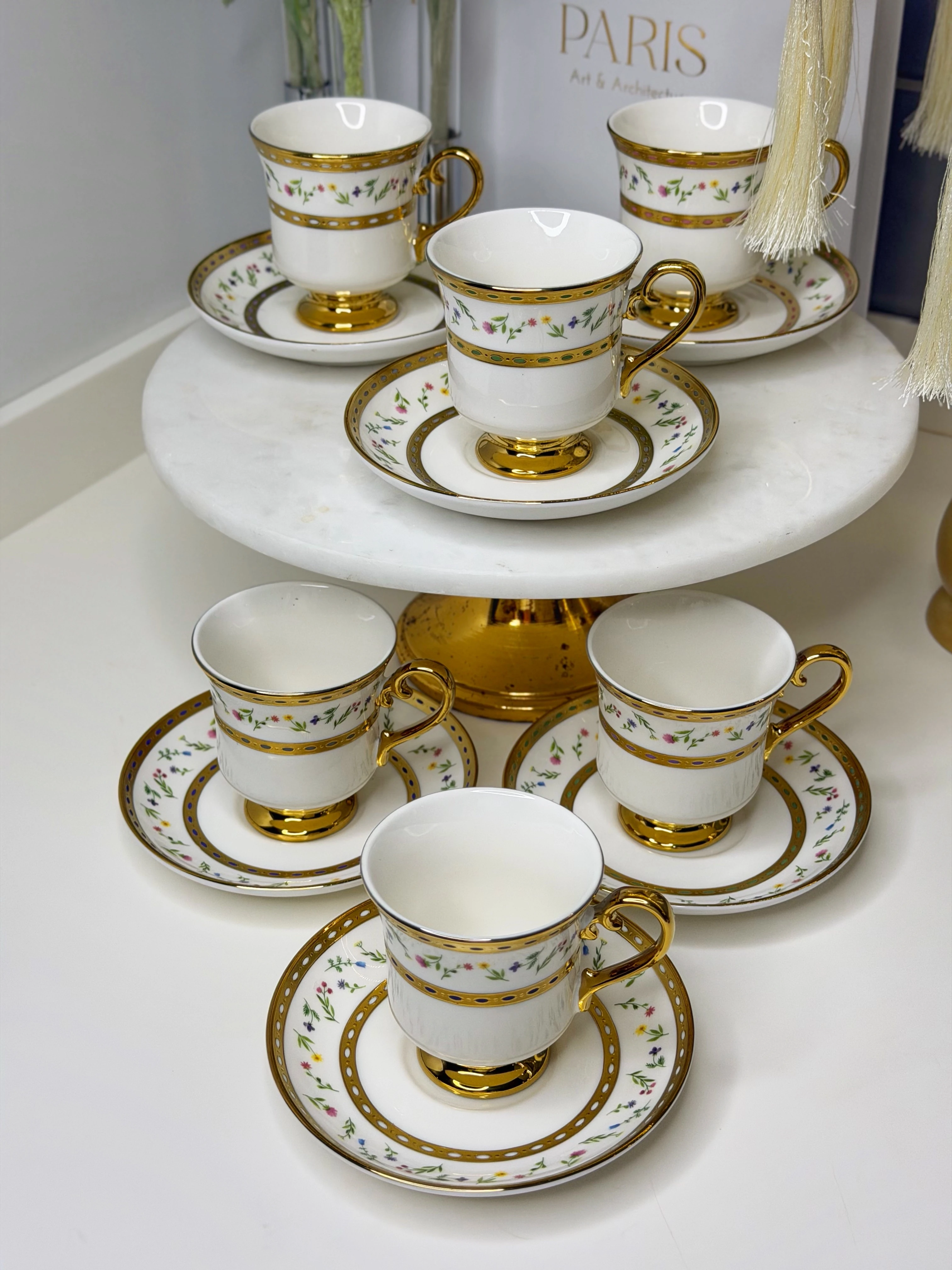 Bolera 6 Kişilik Porselen Türk Kahvesi Fincanı