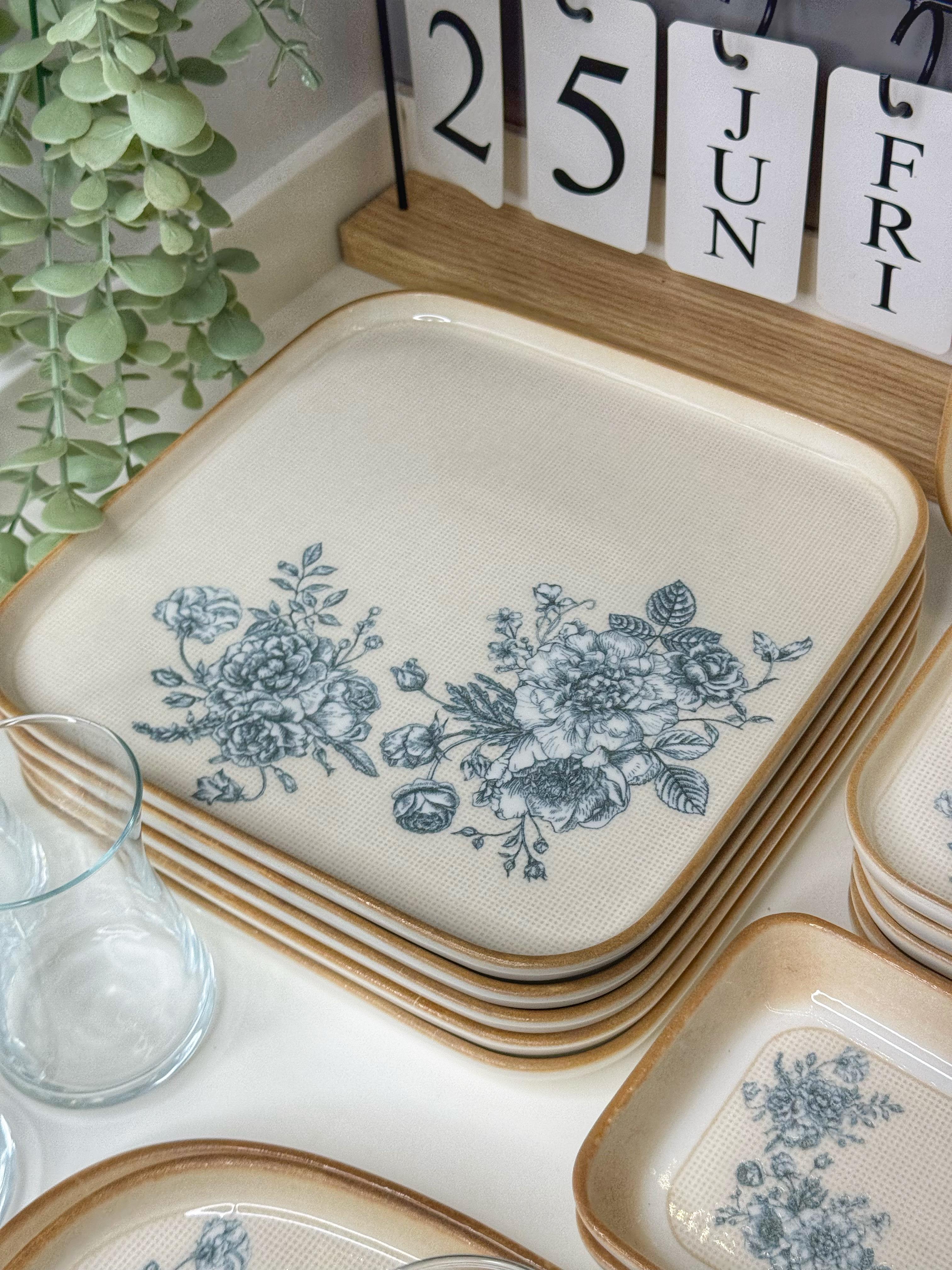 Helen 29 Parça 6 Kişilik Porselen Kahvaltı Takımı