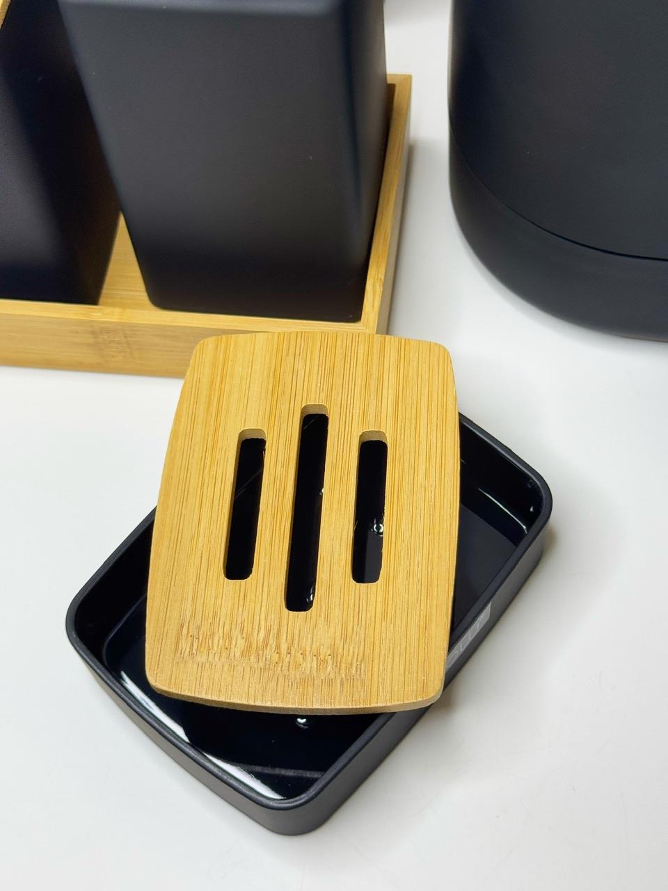 Moi 6 Parça Banyo Seti Siyah