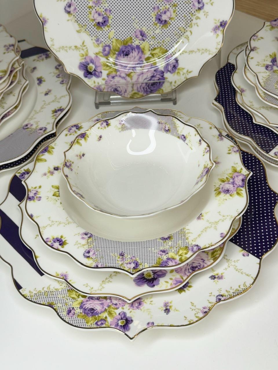 Cartier 6 Kişilik Porselen Yemek Takımı