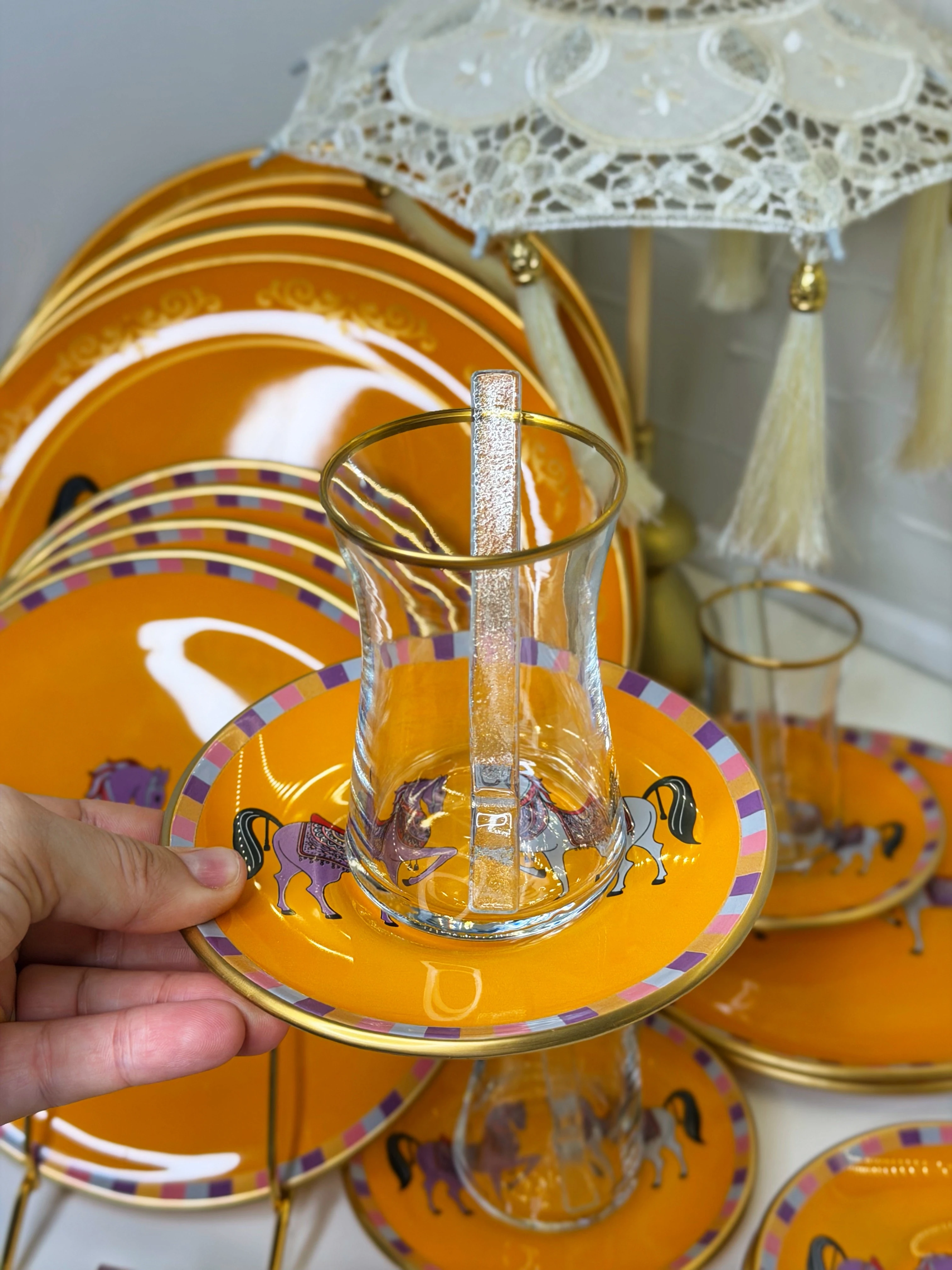 Hrms 6 Kişilik 36 Parça Çay Kahvaltı Takımı