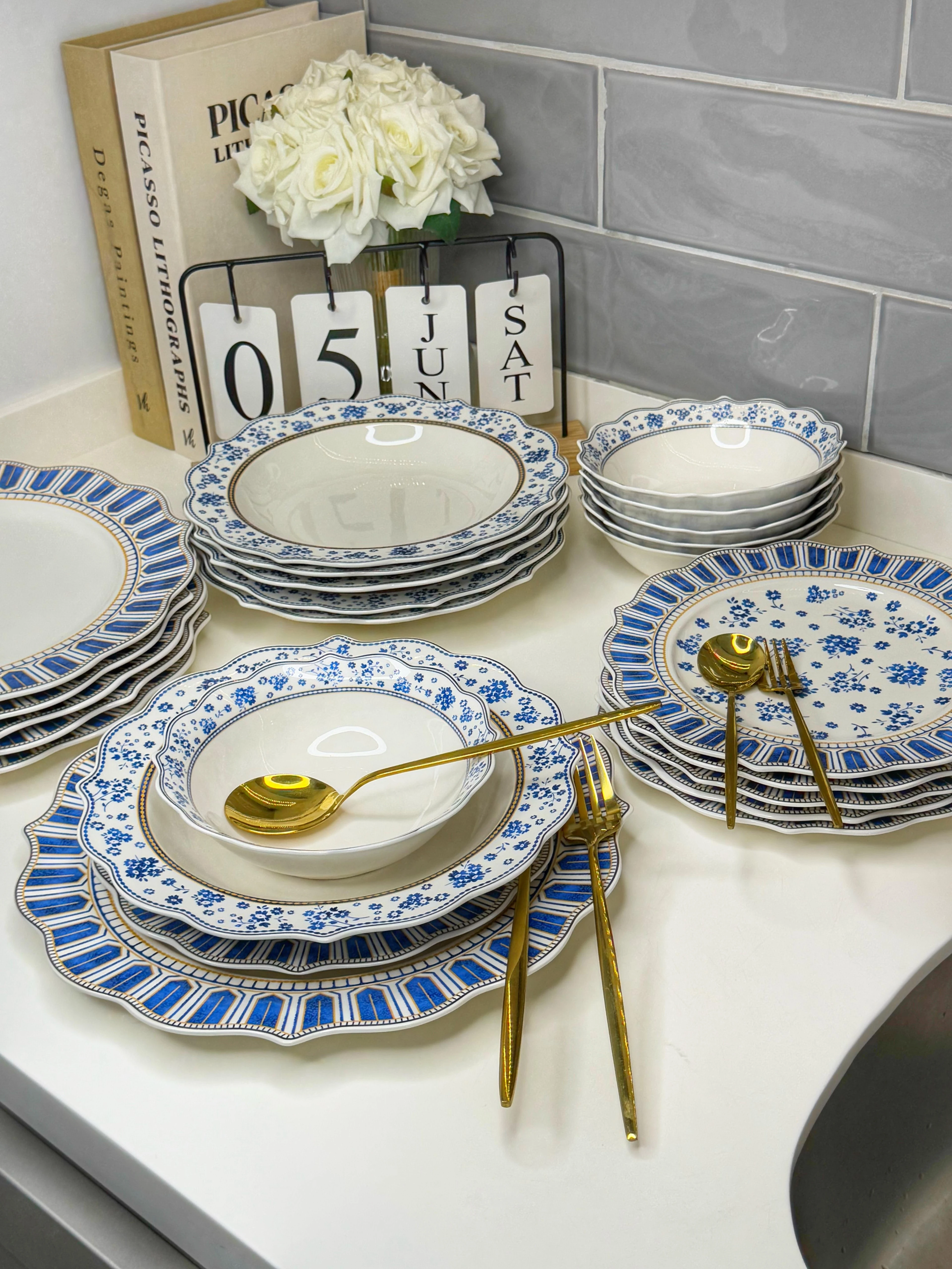 24 Parça 6 Kişilik Yemek Takımı