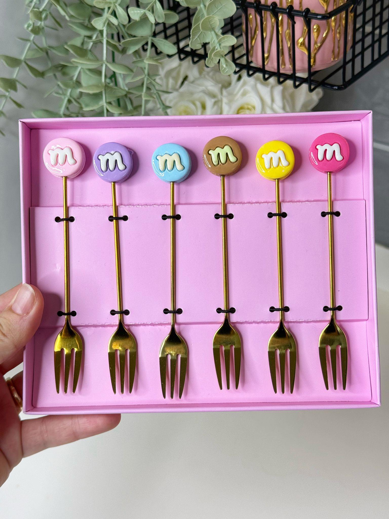 Sweet Donut 6 Kişilik Kokteyl Çatalı (8)