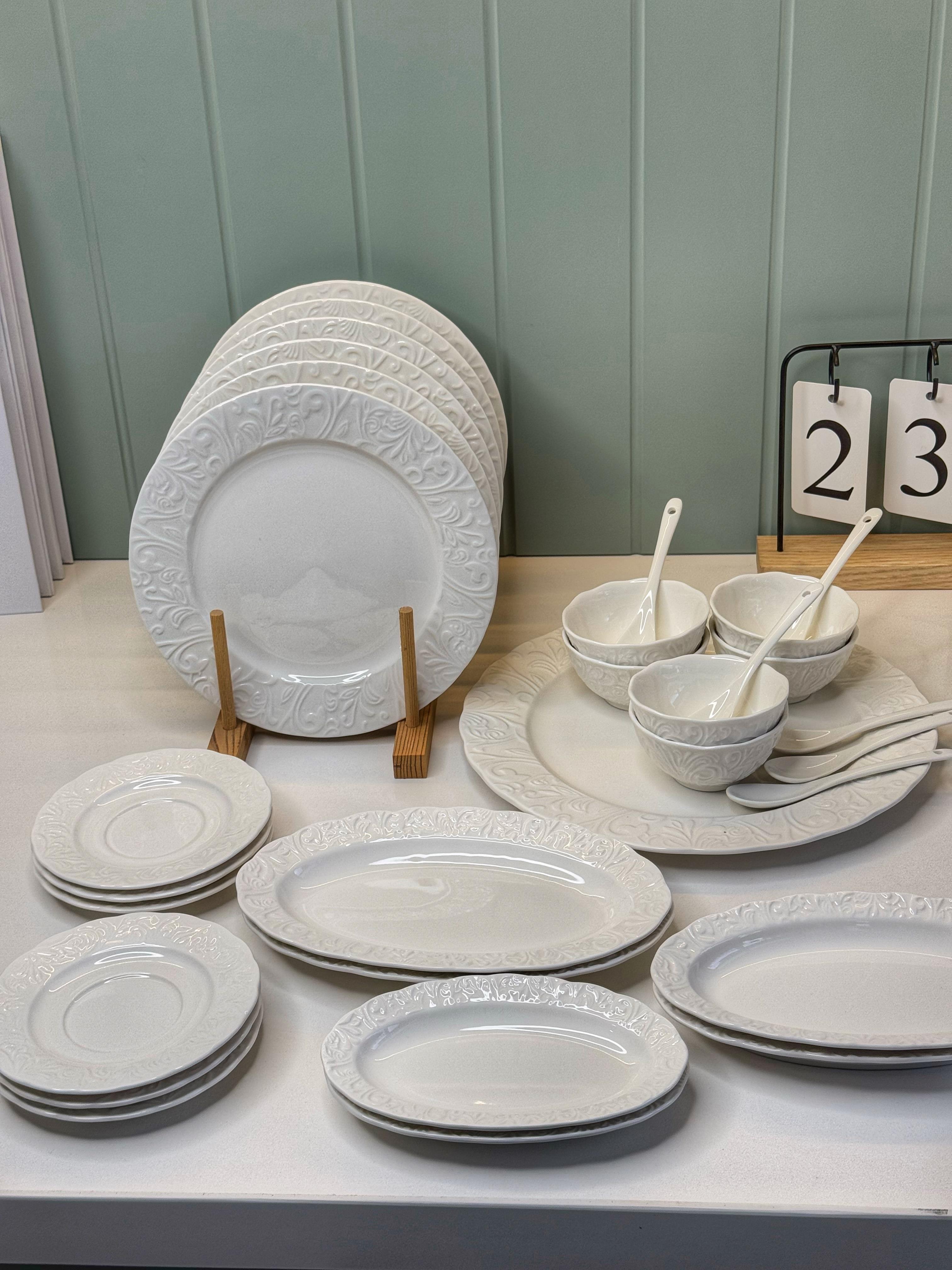 Marsel 31 Parça Porselen Kahvaltı Takımı