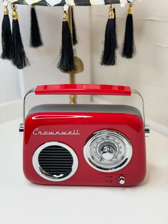 Kırmızı Retro Radyo (Usb - Bluetooth - Şarjlı)
