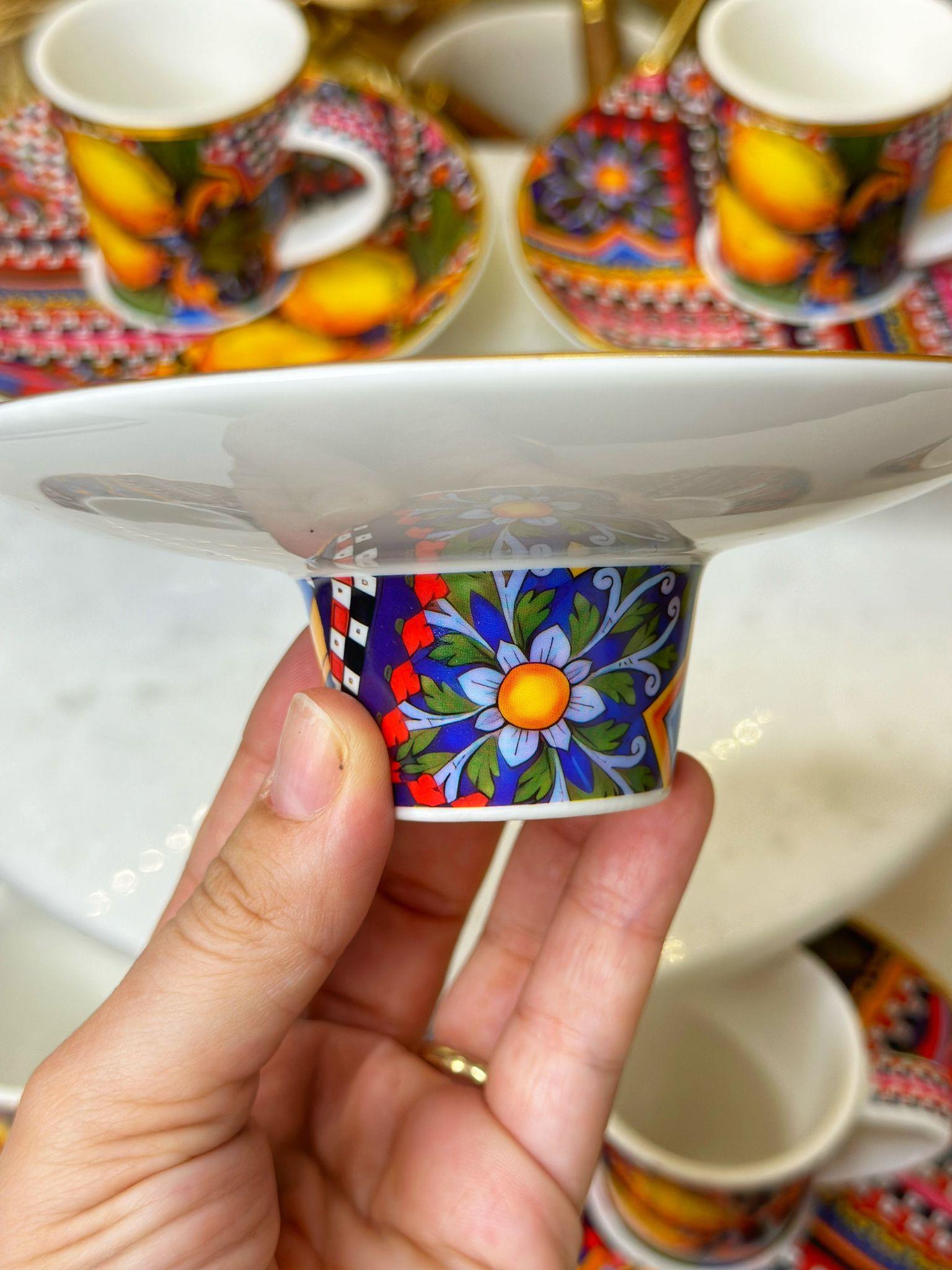 Amazon Fötr 6 Kişilik Porselen Türk Kahvesi Fincanı