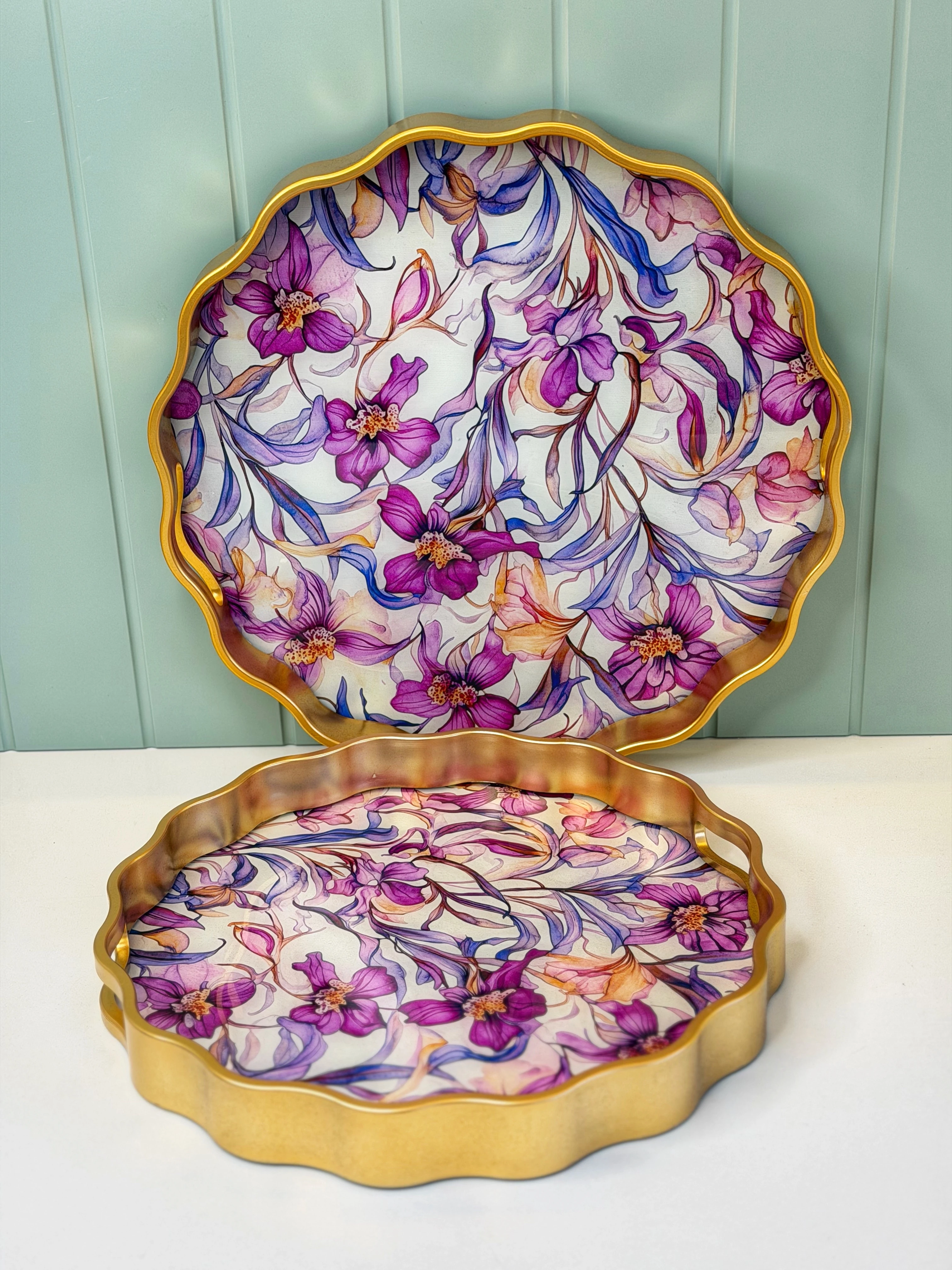 2'li Cam Yüzeyli Lüx Tepsi Cielito