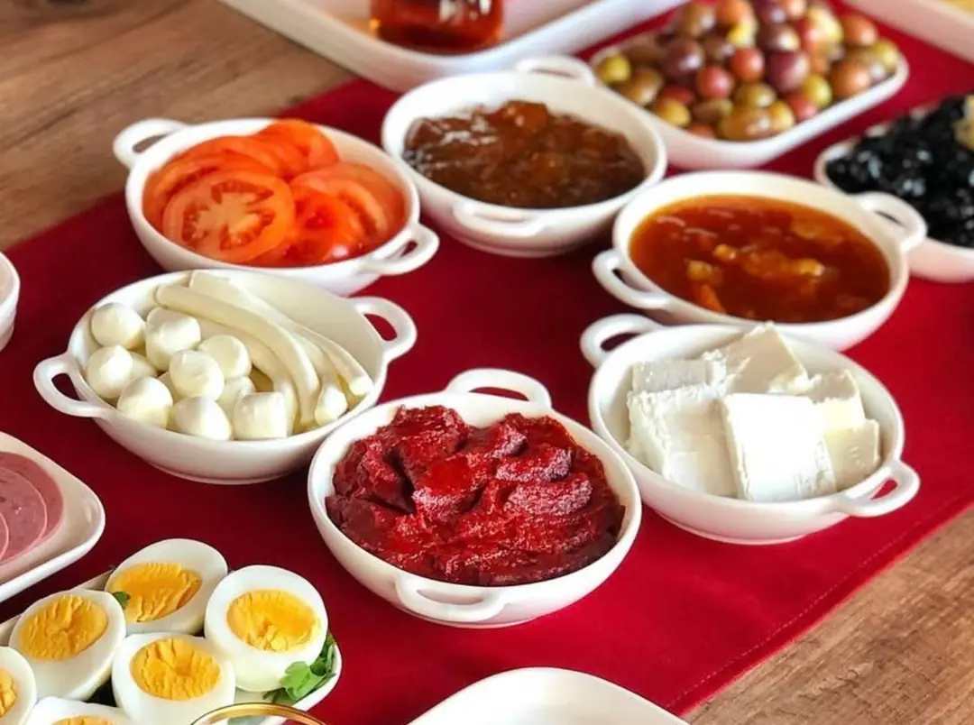 6Lı Porselen Kulplu Meze / Kahvaltı Sunum Tabağı - Görsel 2