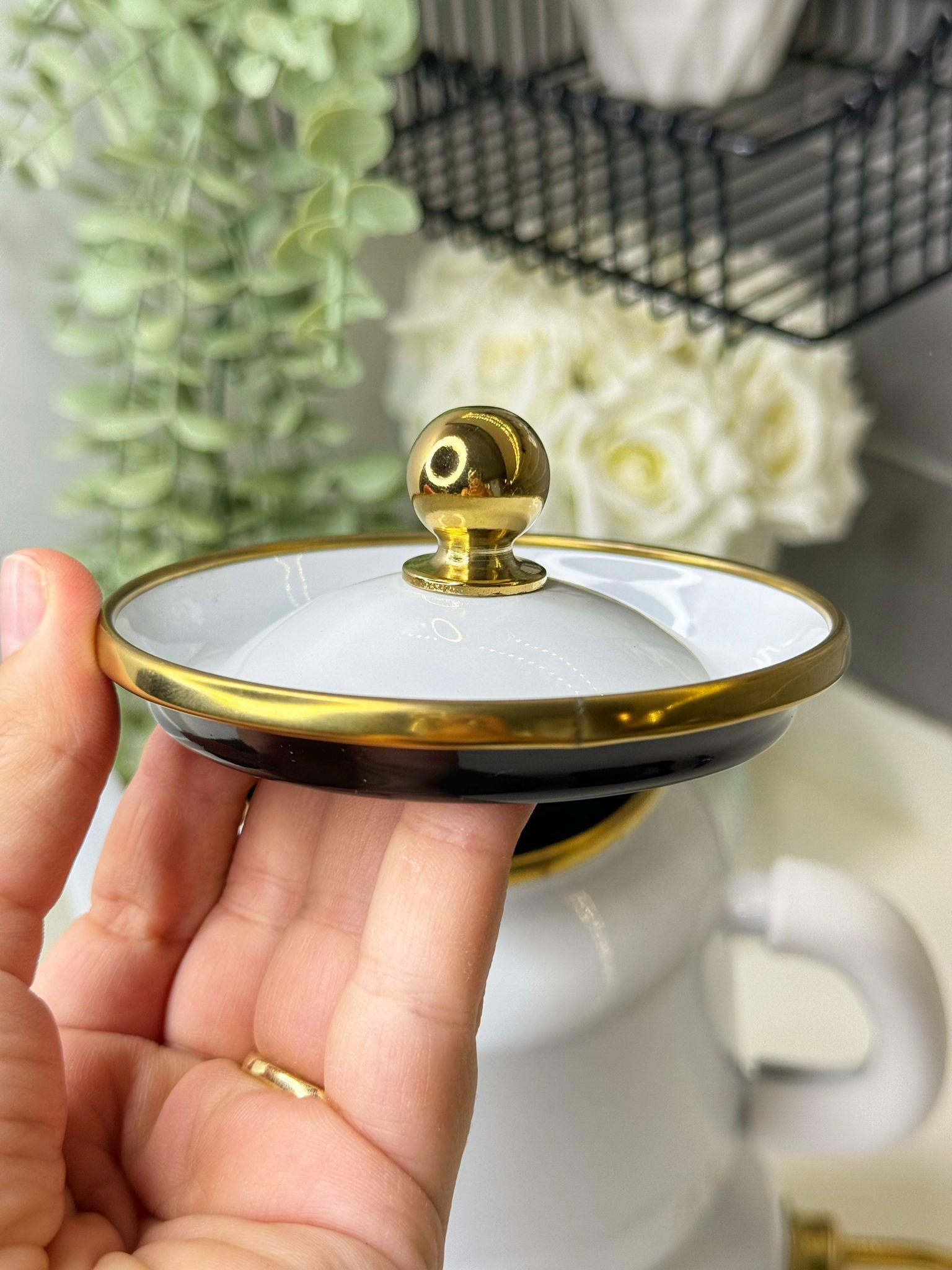 Borena Beyaz Emaye Çaydanlık