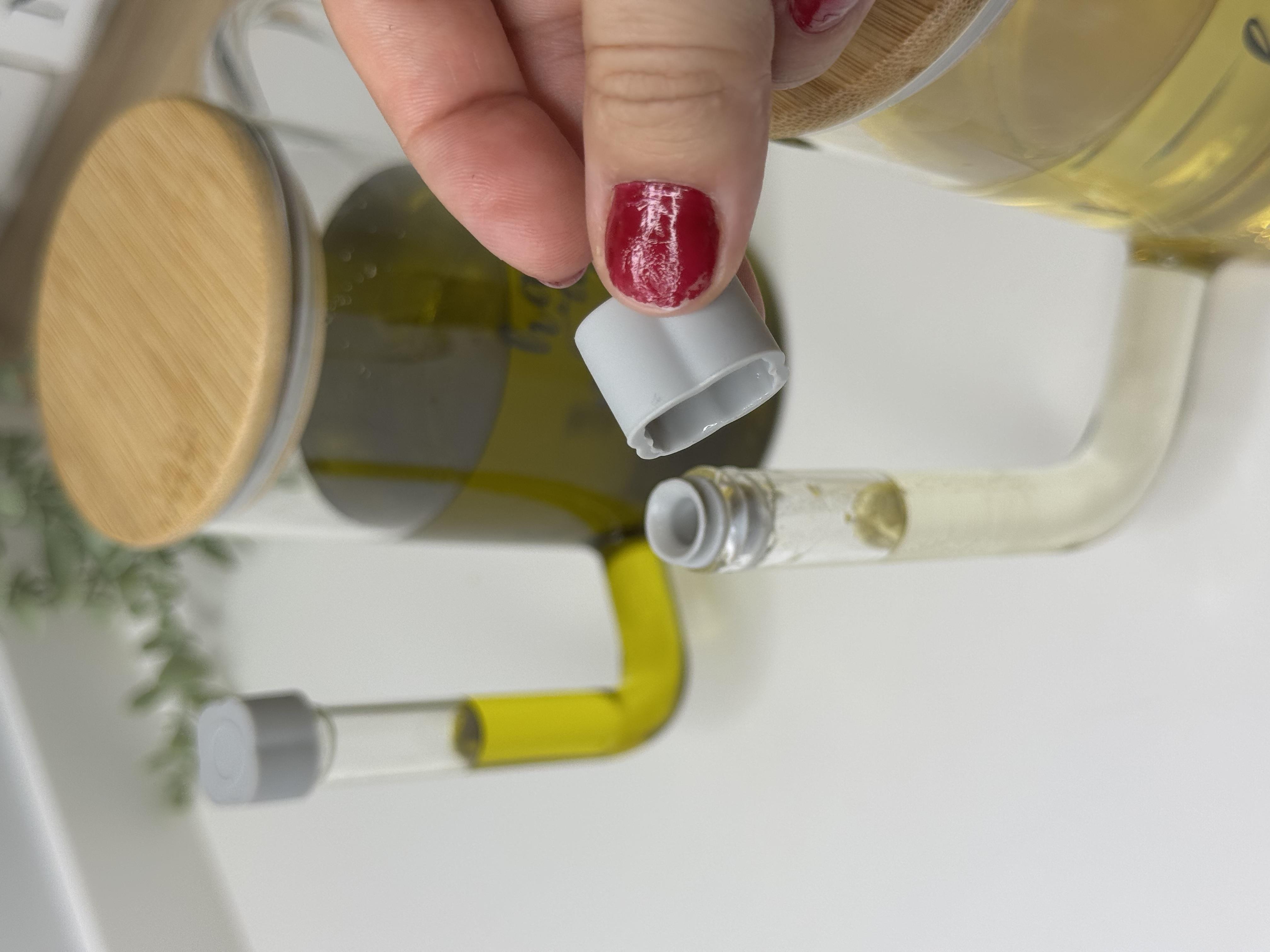 2 Li Borosilikat Cam Tasarım Yağdanlık