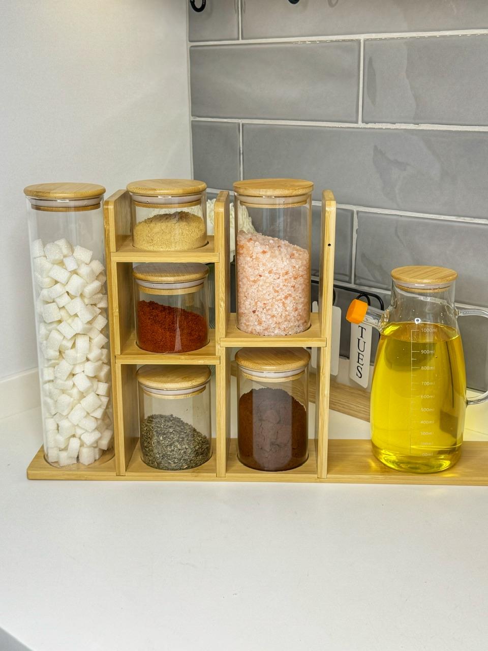 Danica Bambu / Cam Baharatlık , Yağdanlık