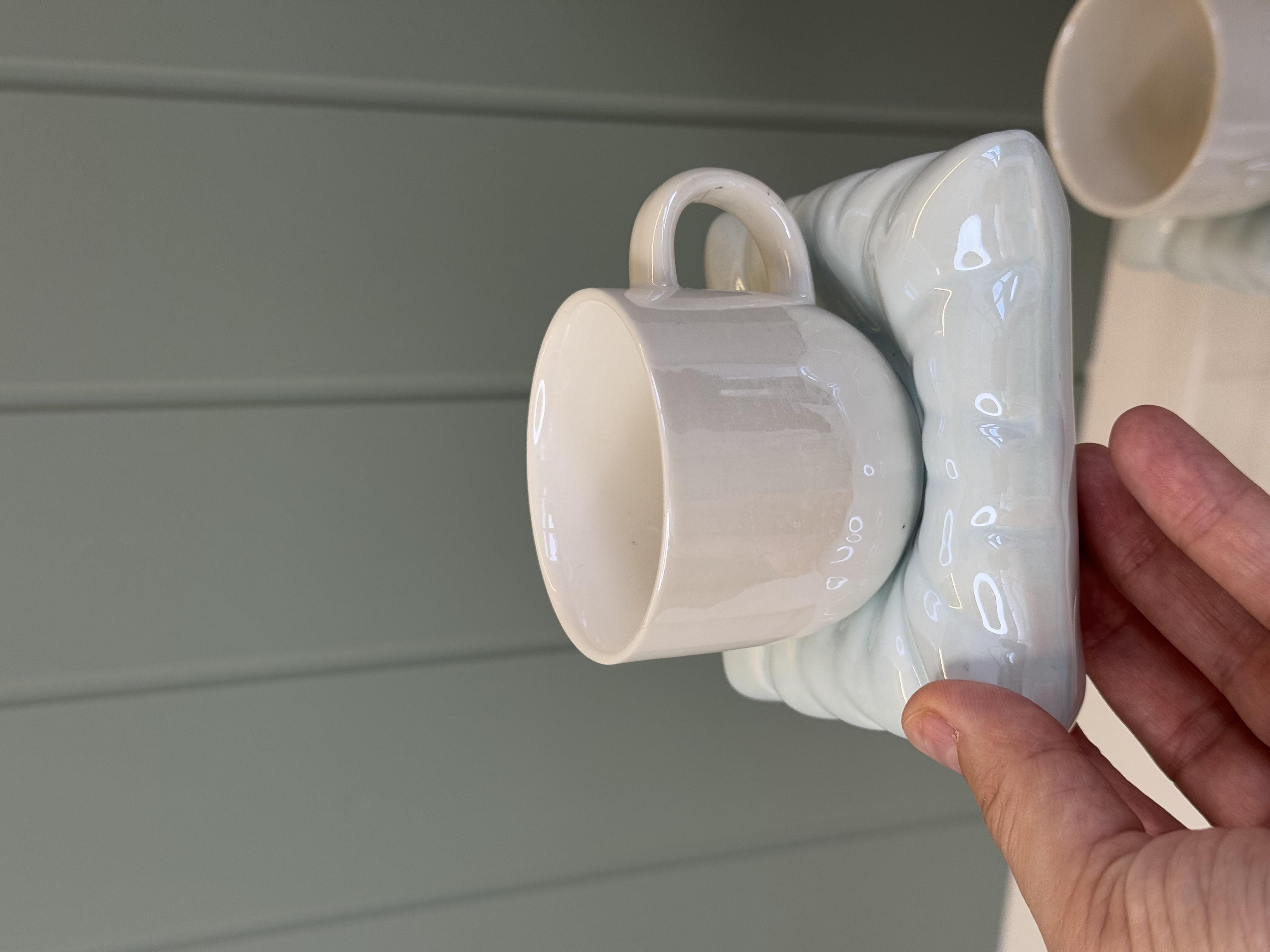 2 Kişilik Pinterest Türk Kahvesi Fincanı (Buz Mavisi)