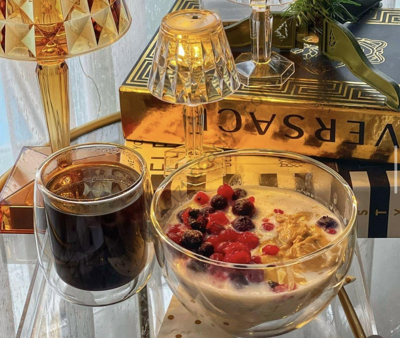 6 LI BÜYÜK BOY ÇİFT CİDARLI BOROSİLİKAT CAM KASE