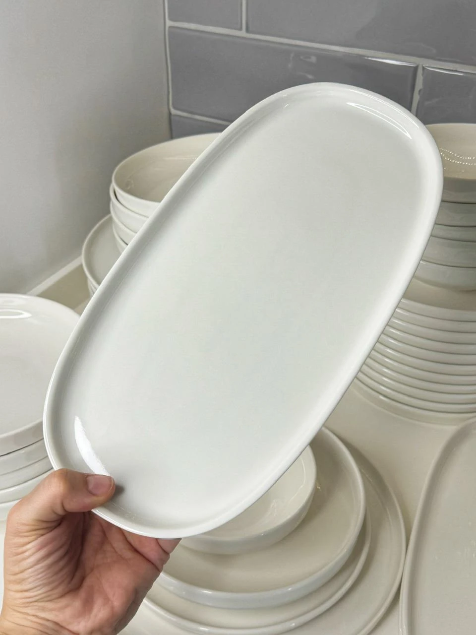 Viyana 55 Parça 12 Kişilik Porselen Yemek Takımı