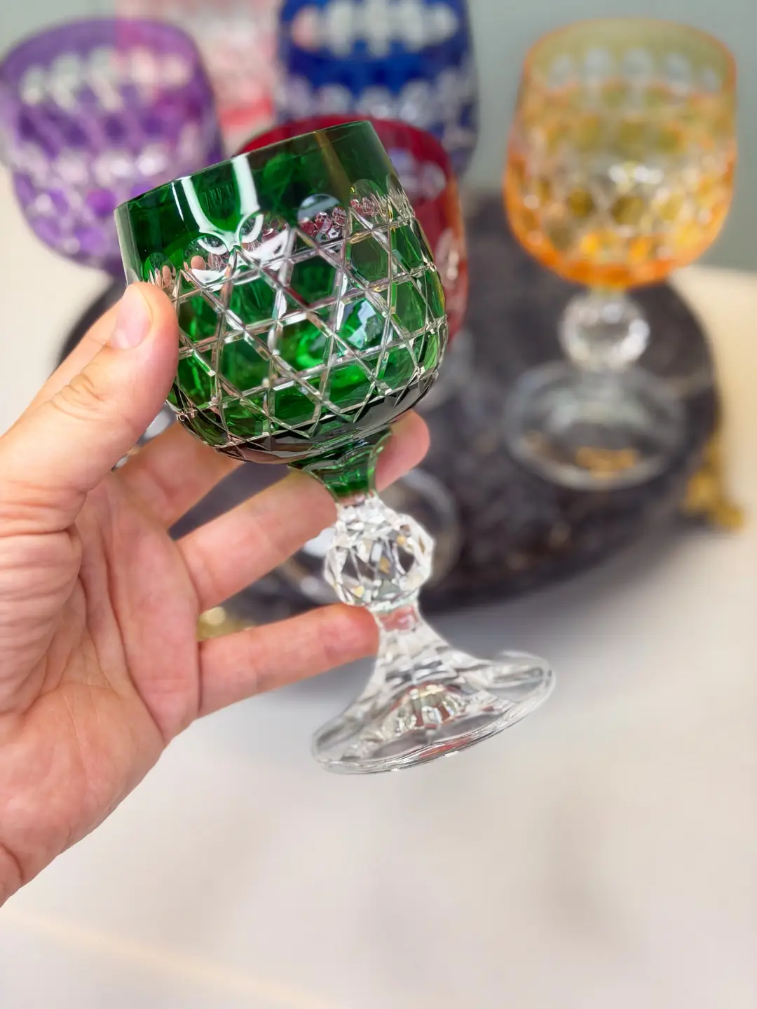 6lı Bohemia Kristal Claudıya Bardak Liam - Görsel 2